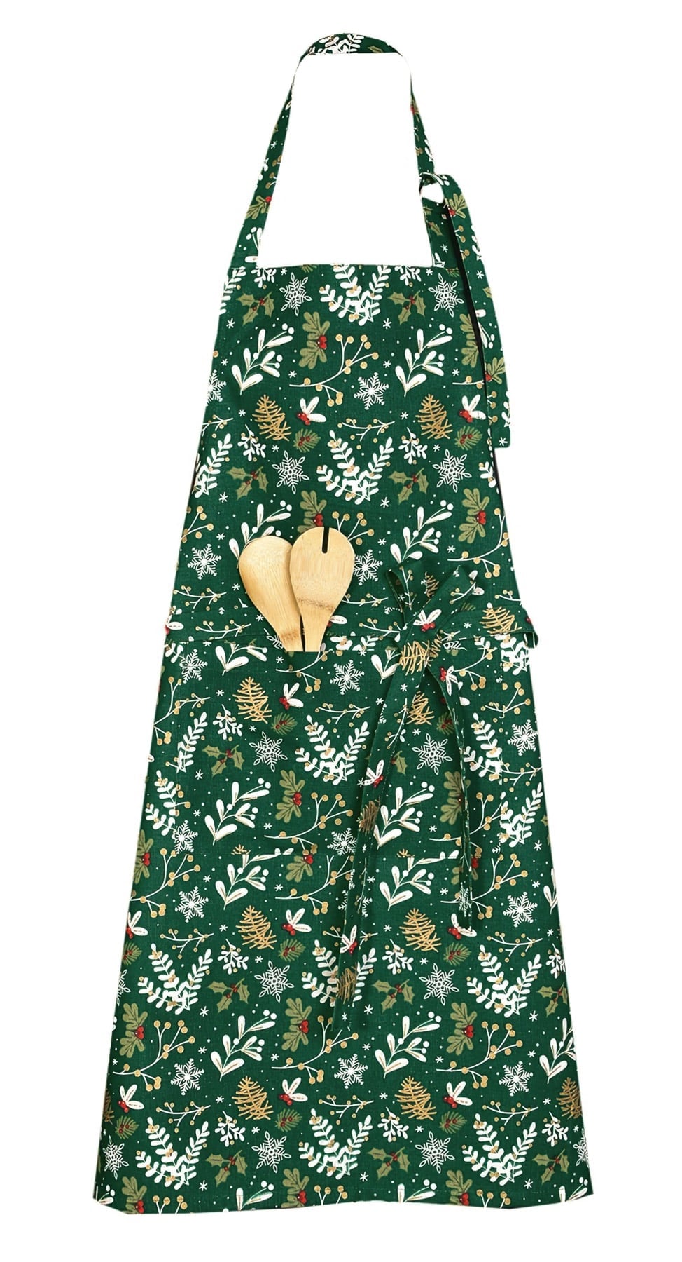 Kuchyňská zástěra ZIMNÍ VĚTVIČKY