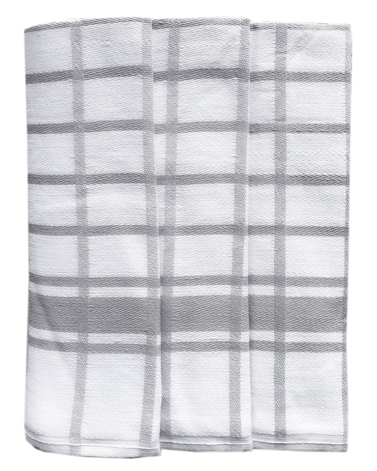 Polášek kuchyňské utěrky EGYPTSKÁ BAVLNA 60b, šedé káro, 3 kusy, 50x70cm