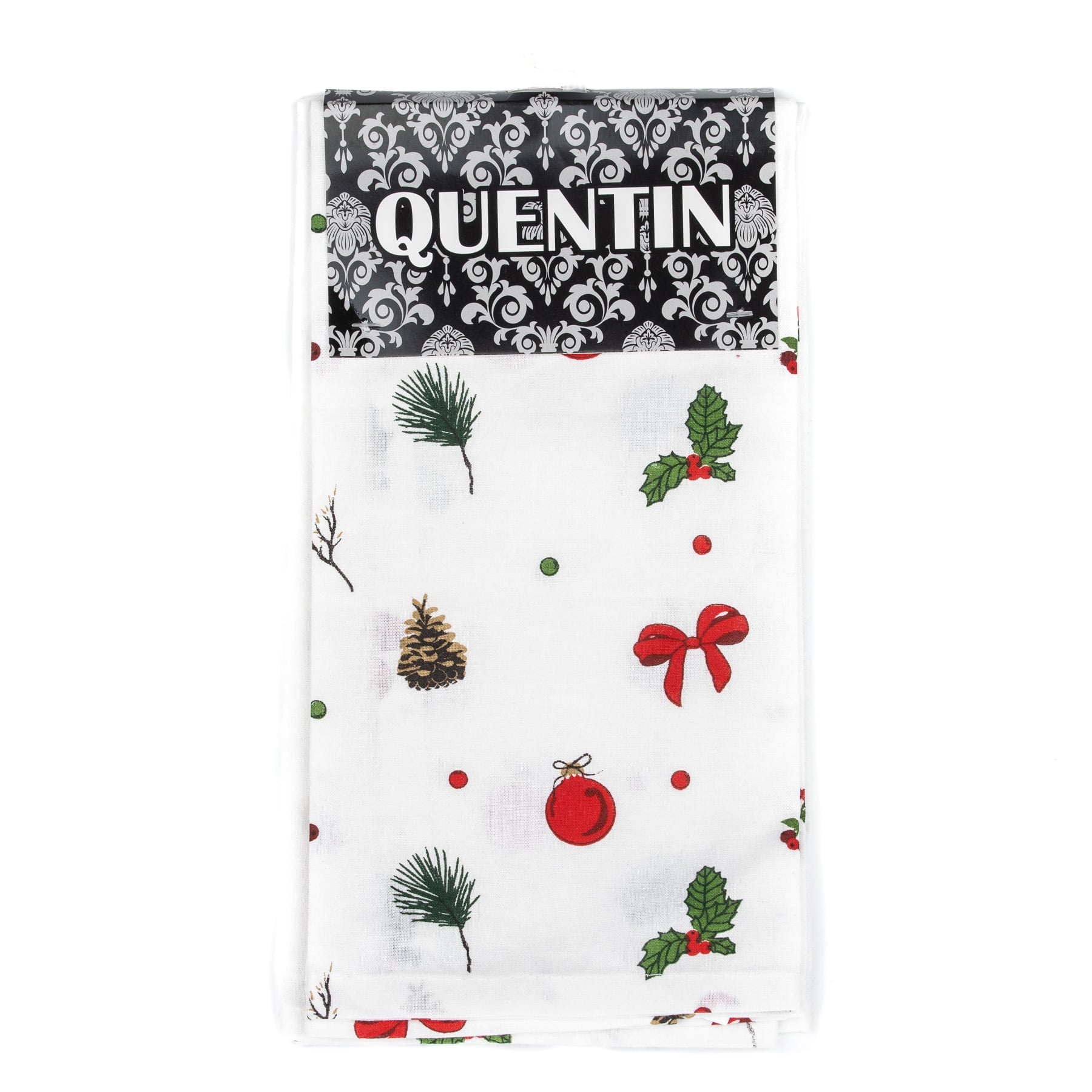 Avax Kuchyňské utěrky vánoční QK-207C, bílá, 2 kusy, 40x60cm