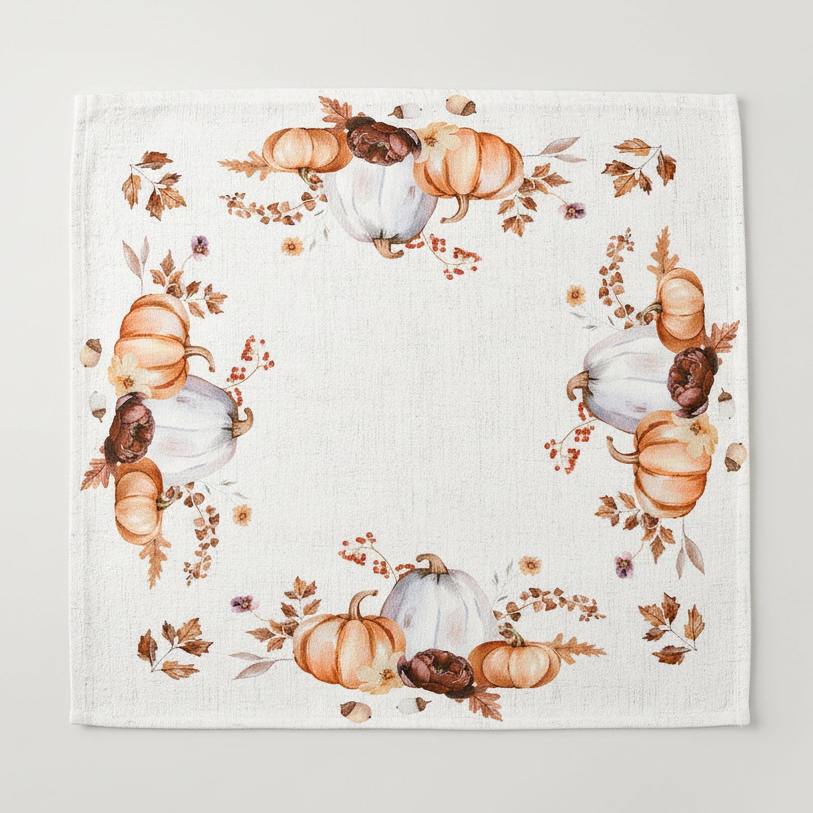 Forbyt kuchyňský ubrus / prostírání CYH5960C, dýně, bílo-oranžová, 35x35cm (čtverec)