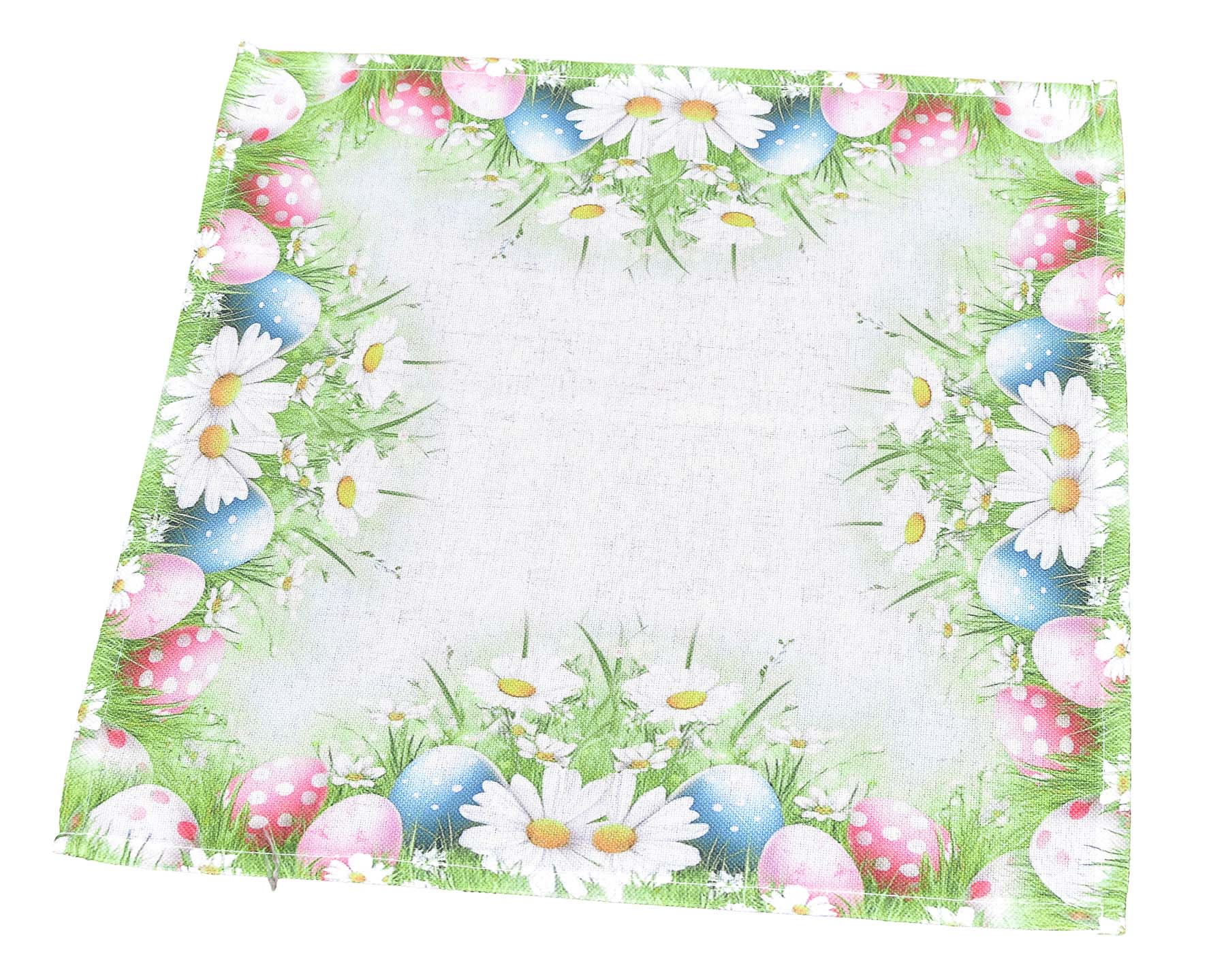 Forbyt kuchyňský ubrus / prostírání VELIKONOCE CYH6114 TISK, kraslice, zelená 35x35cm (čtverec)