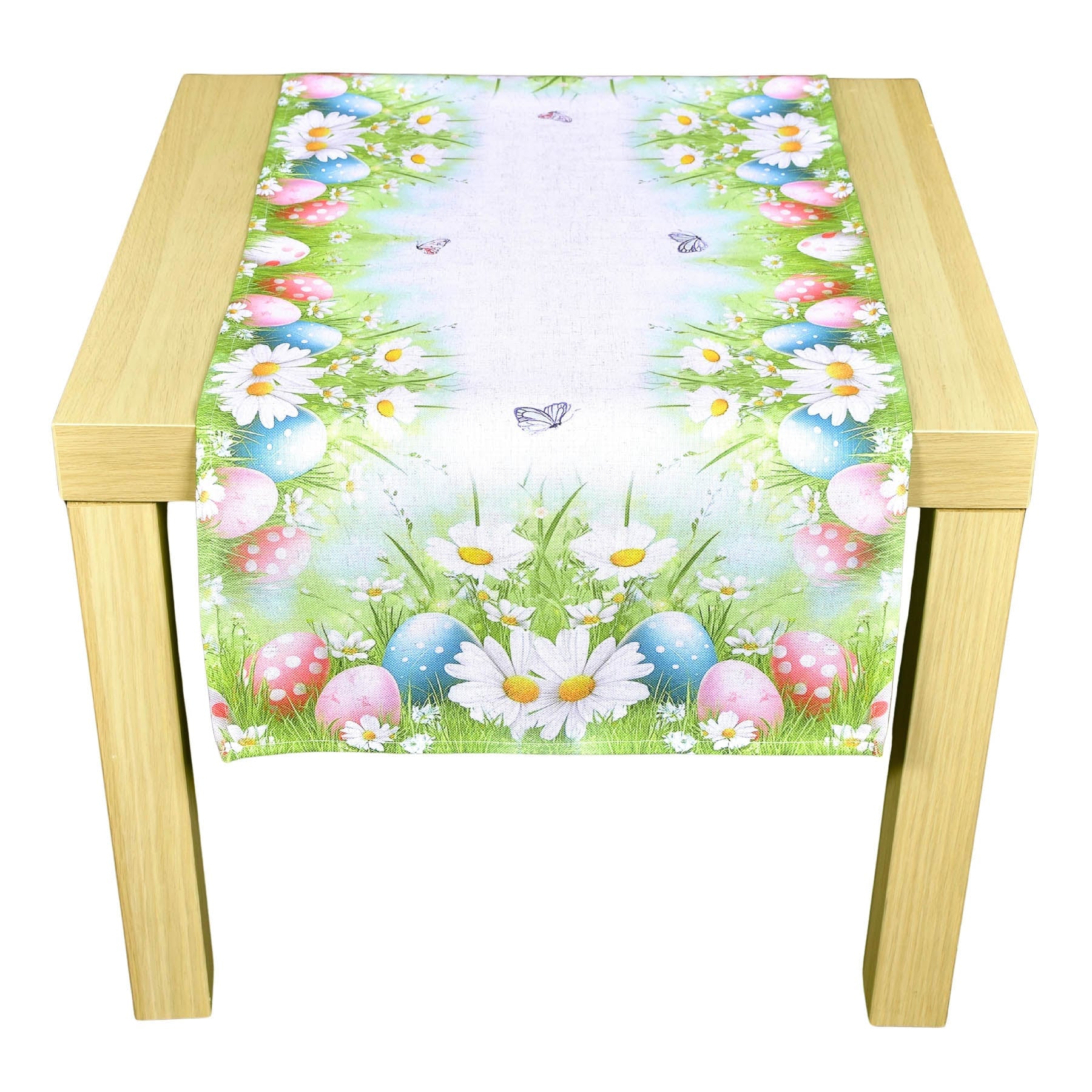Forbyt kuchyňský ubrus VELIKONOCE CYH6114 TISK, kraslice, zelená 40x90cm (obdélník)
