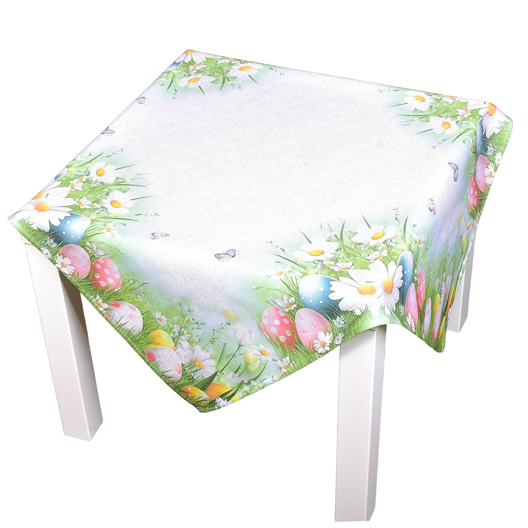 Forbyt kuchyňský ubrus VELIKONOCE CYH6114 TISK, kraslice, zelená 85x85cm (čtverec)