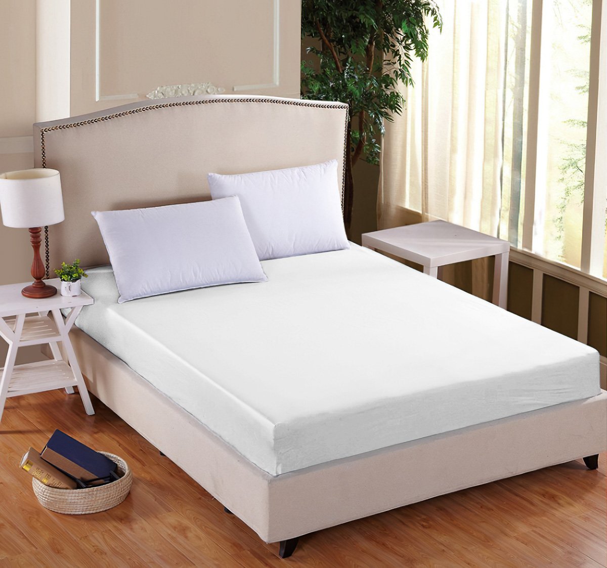 Entuzia Luxusní napínací mako-jersey prostěradlo s lycrou DELUXE 180x200cm elastické, bílé