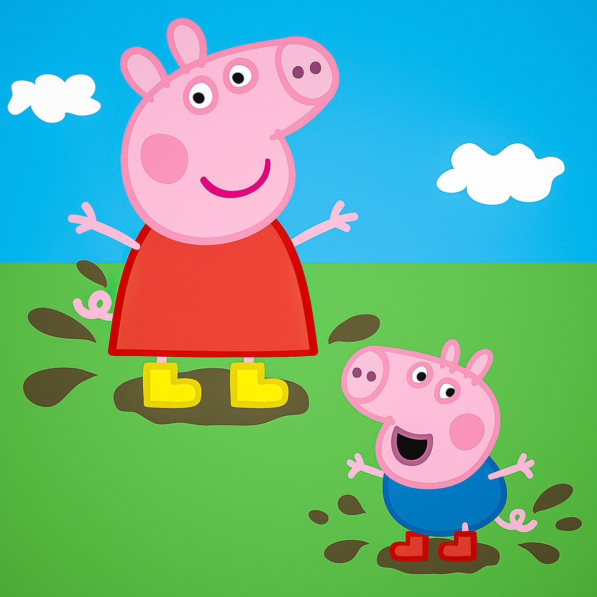 Carbotex Magický ručníček Prasátko Pepina a Tomík 30x30 cm Varianta: Zvolte balení po: 1 ks