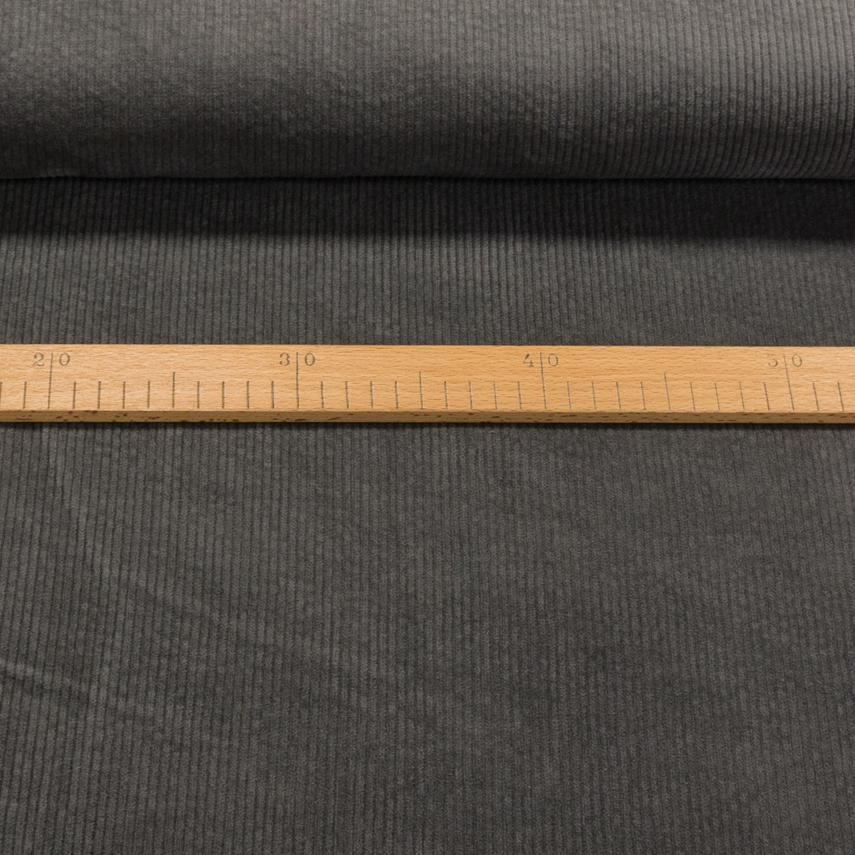 Manšestr bavlněný 4810 0764 elastický, jednobarevná tmavě šedá, š.140cm (látka v metráži)