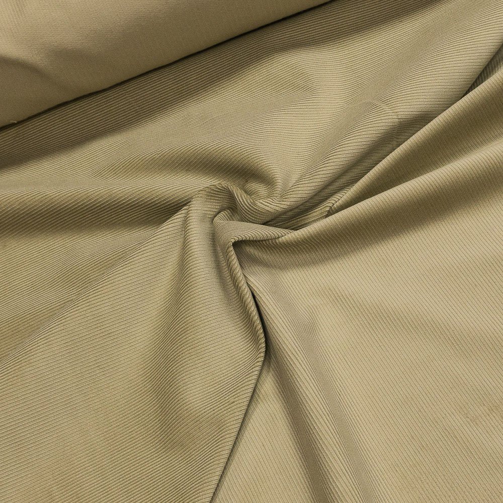 Manšestr bavlněný KORD, jednobarevná béžová, š.150cm (látka v metráži)