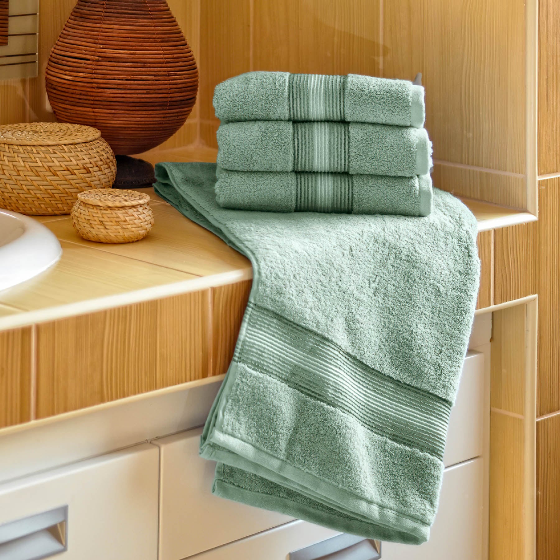 Jiří Polášek mikrofroté osuška DITA, mintová, 70x140cm