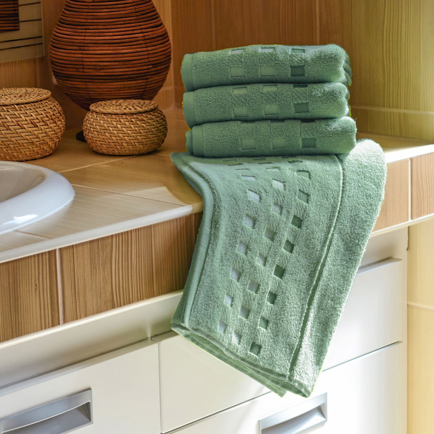 Jiří Polášek mikrofroté ručník ZORA, mintový, 50x100cm