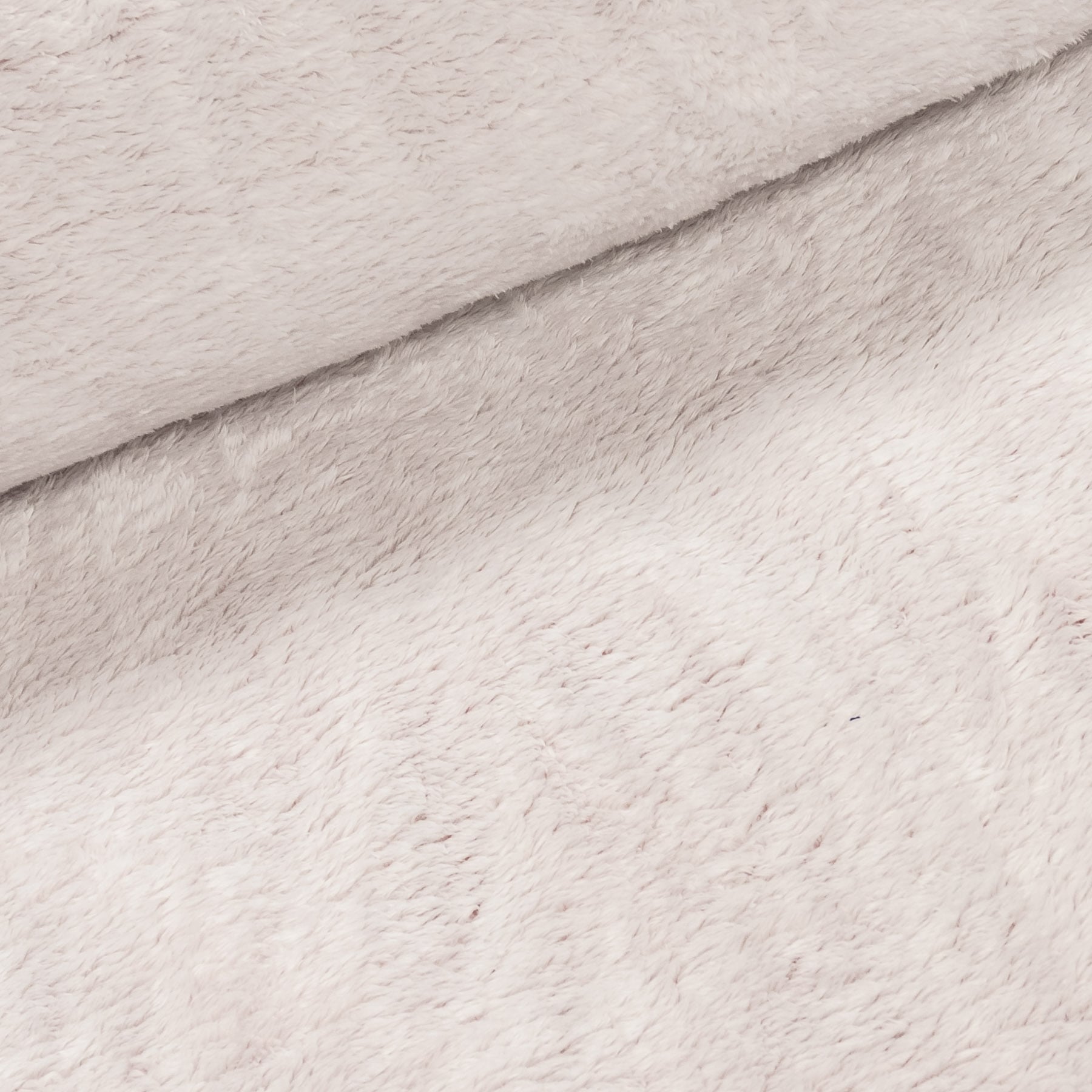 Mikroplyš / coral fleece 6420/321D, jednobarevná smetanová ombré, š.185cm (látka v metráži)