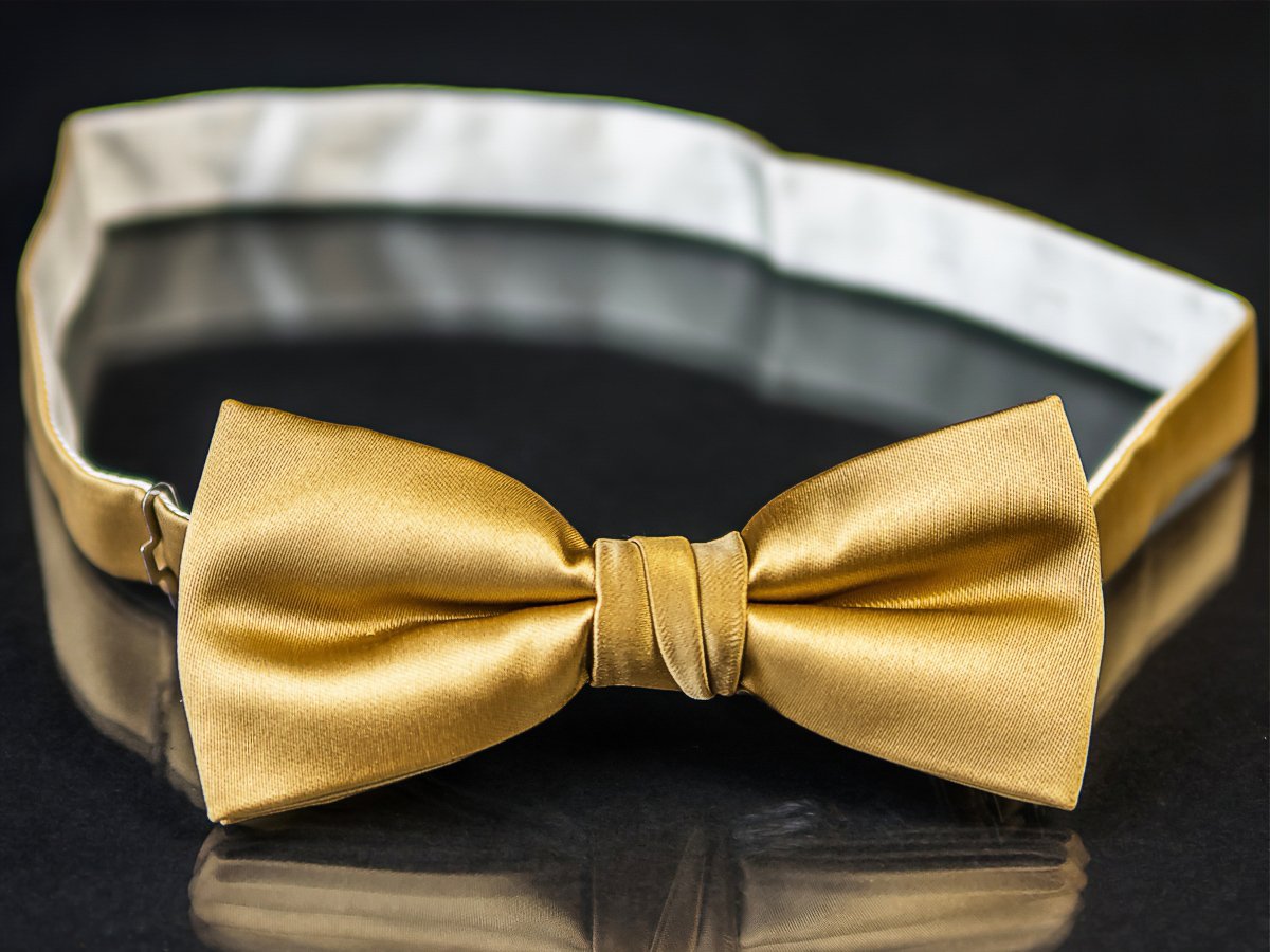 Motýlek pánský AMJ zlatý MP011