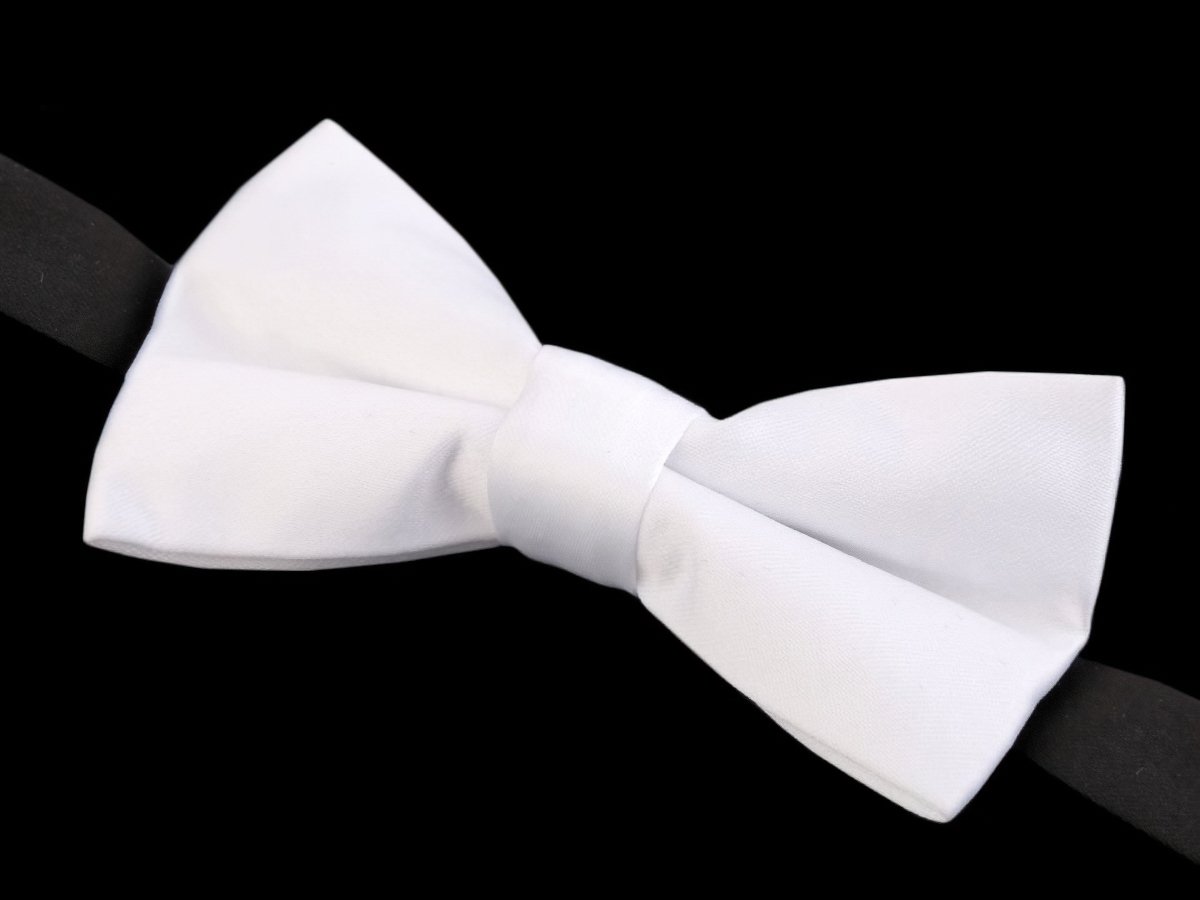 Stoklasa dětský motýlek chlapecký bílý, saténový, 720693/4