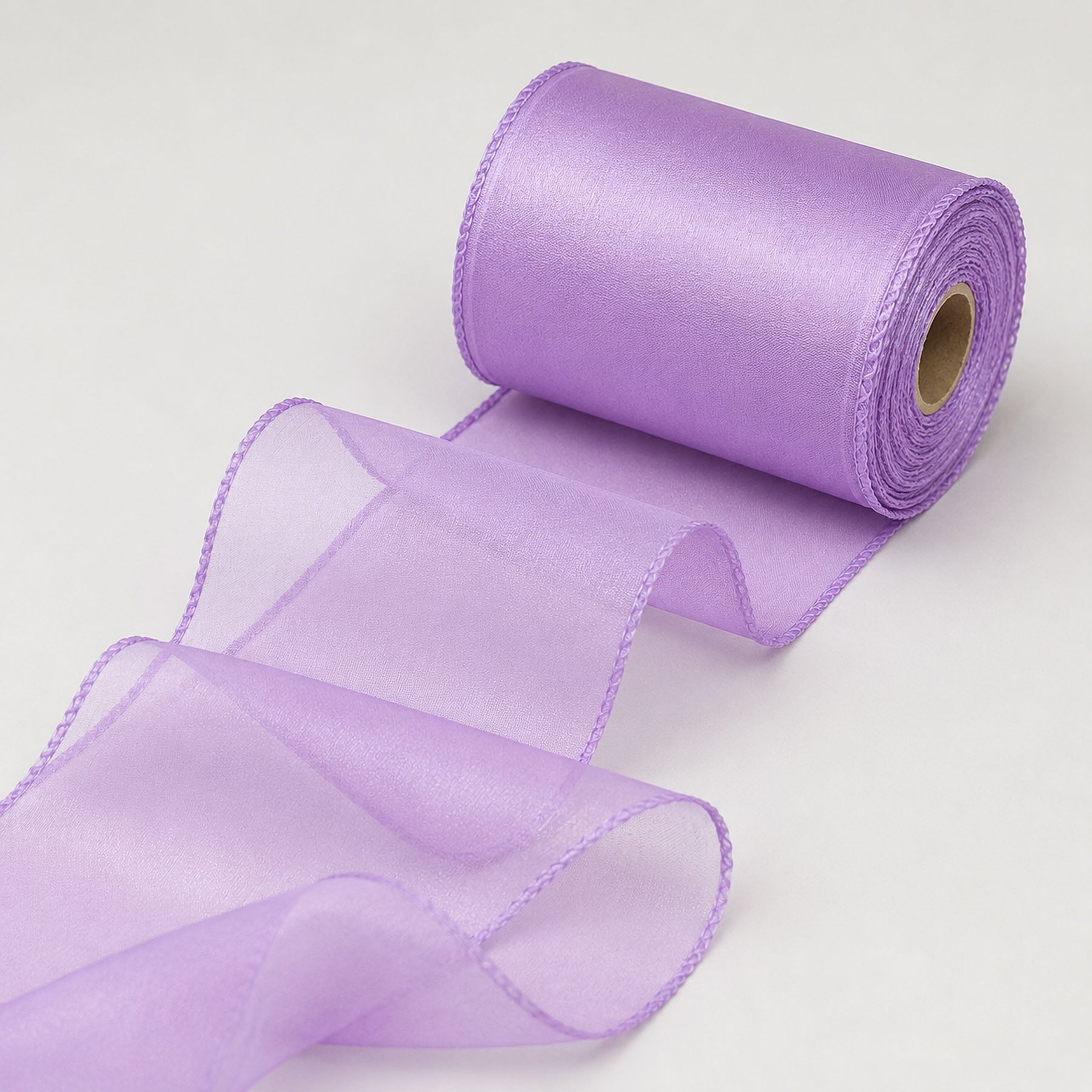 Organza dekorační 45536/5029 světle fialová, šíře 12cm, návin 9m