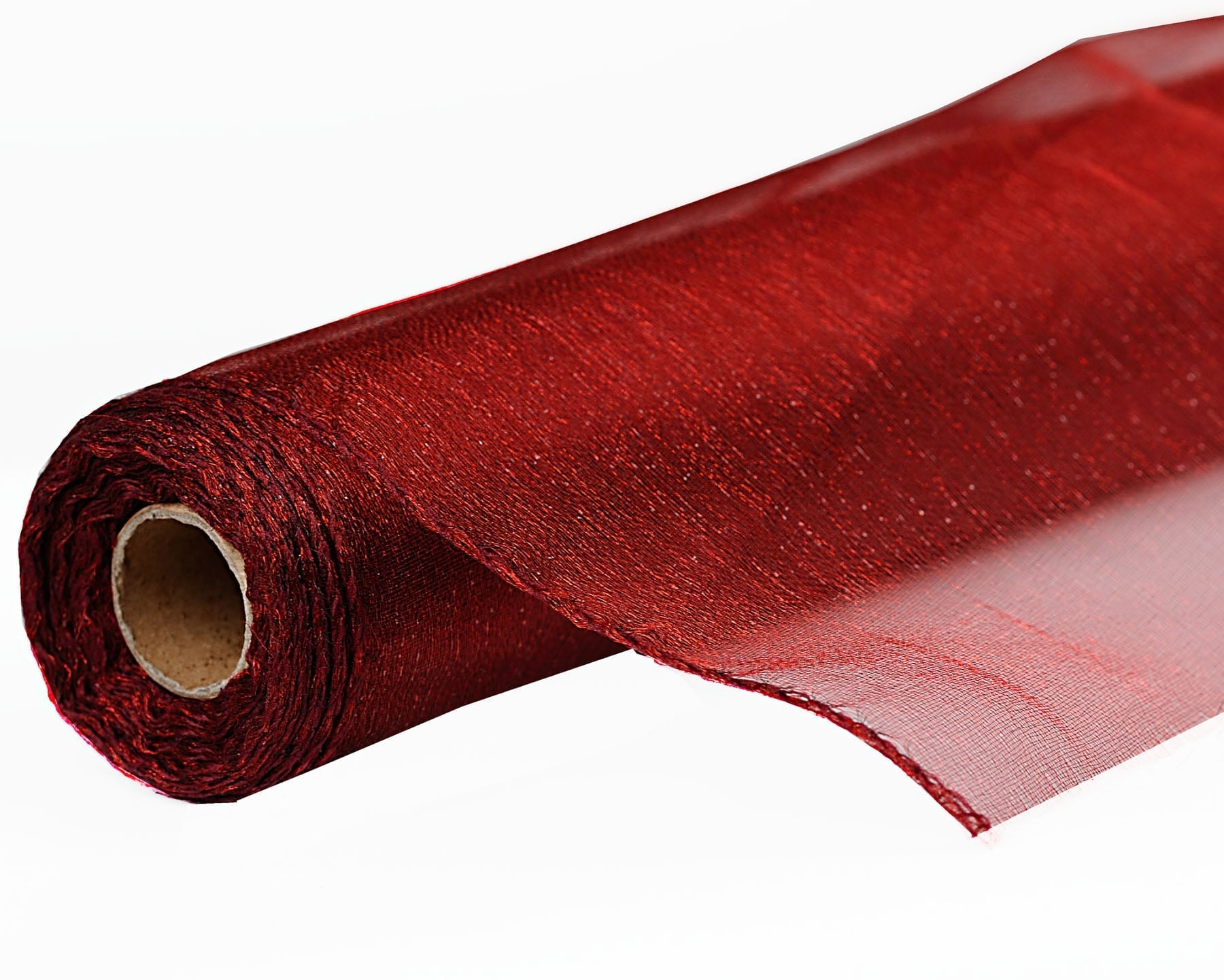 Organza dekorační 45536/5091 vínová (bordó), šíře 12cm, návin 9m