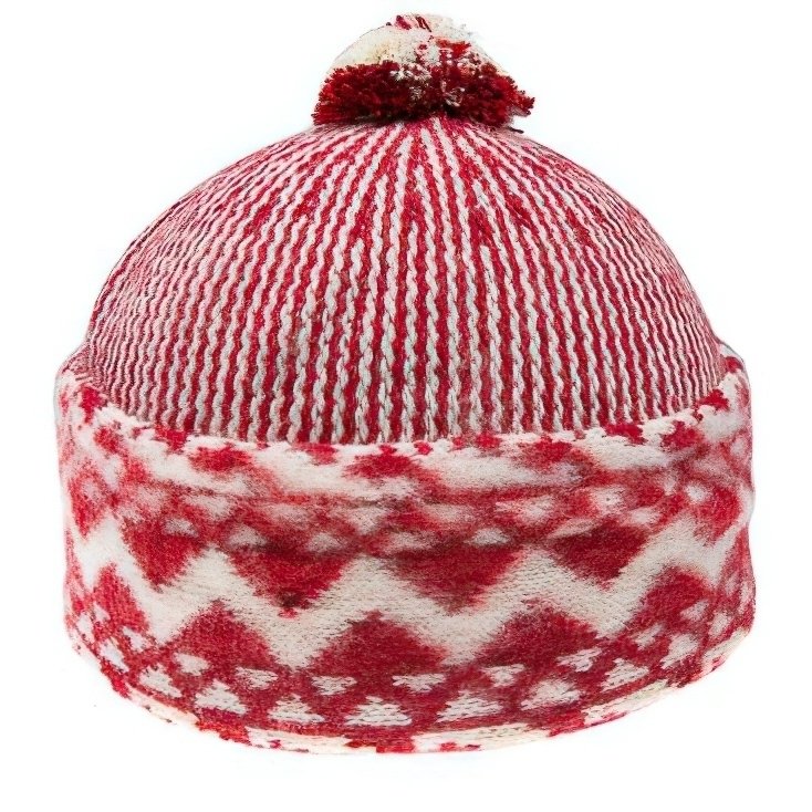 TONAK Pánská čepice zmijovka TONAK TRITON červeno-smetanová, univerzální velikost