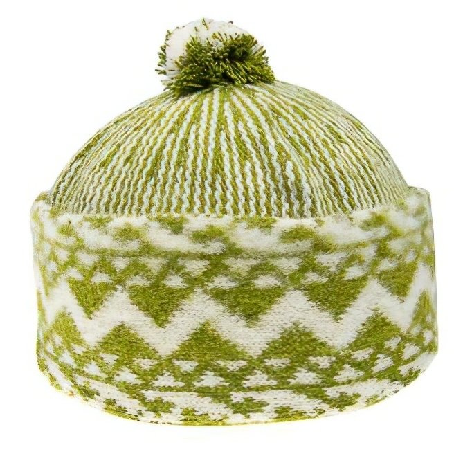 TONAK Pánská čepice zmijovka TONAK TRITON žlutozelená-smetanová, univerzální velikost