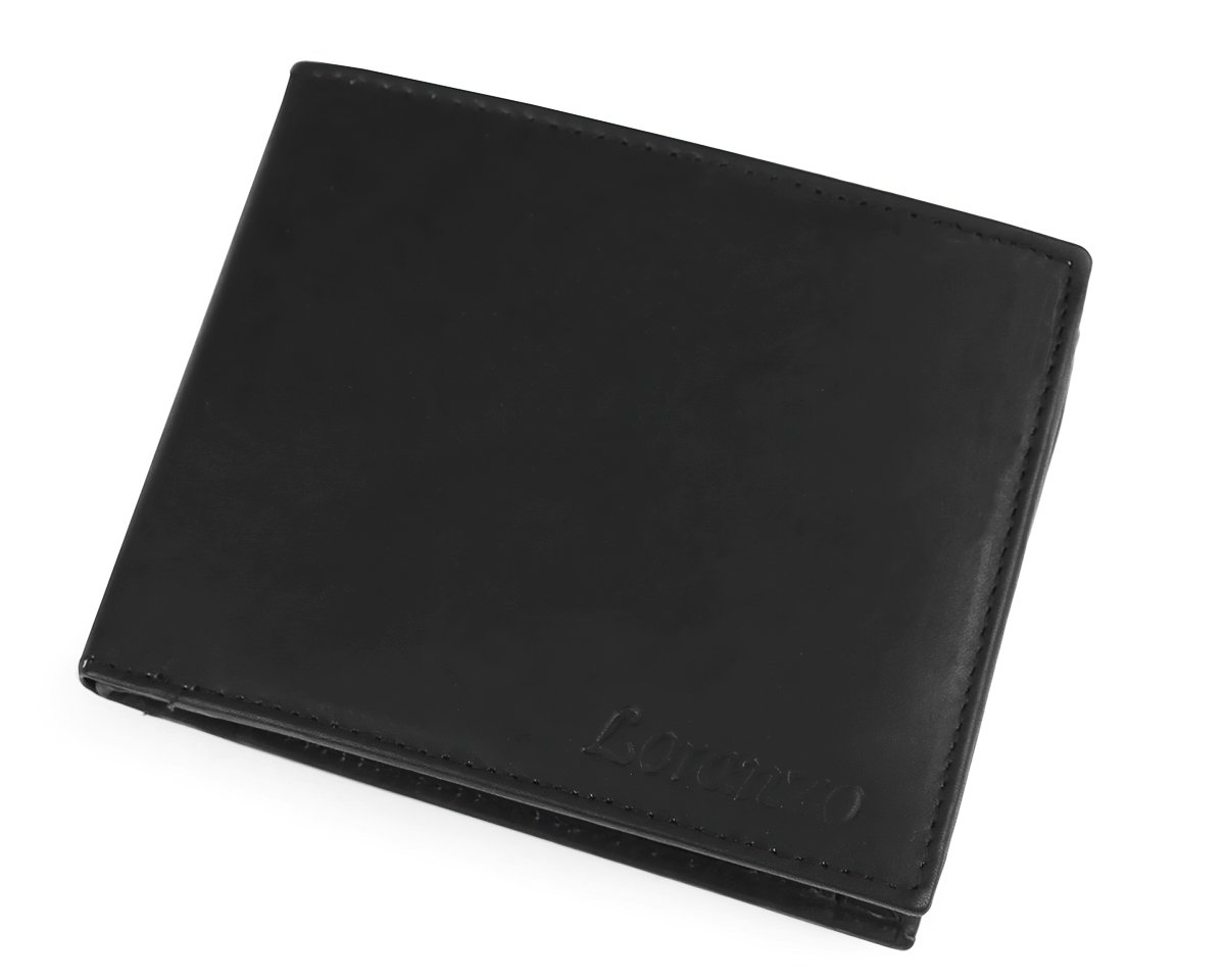 TextilCentrum.cz Pánská kožená peněženka 810513/02, černá, matná, 10 x 12 x 2,5 cm