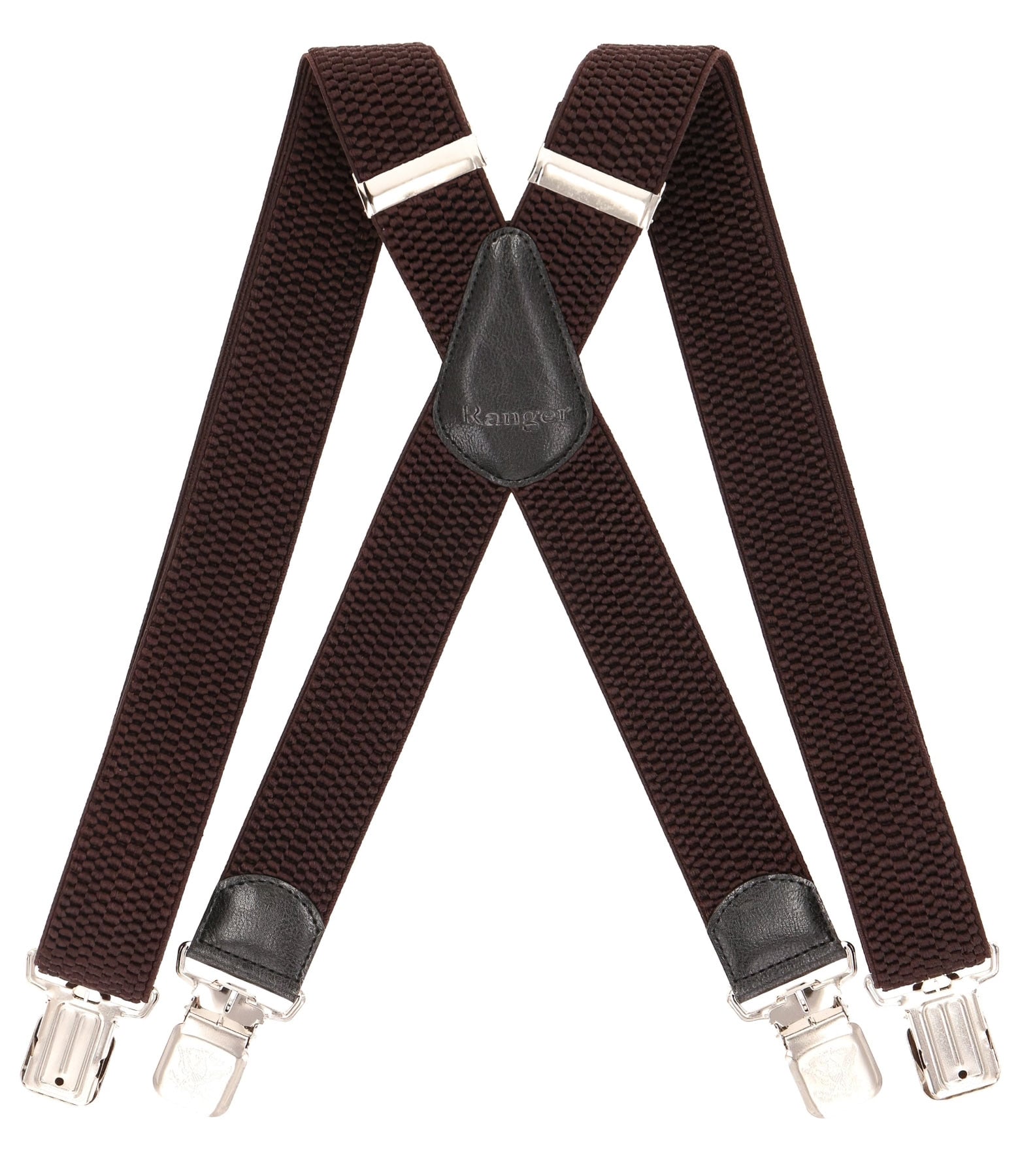 Ranger Šle pánské RANGER Dj40.011, délka 130cm, šíře 4cm, tvar X, tmavě hnědé