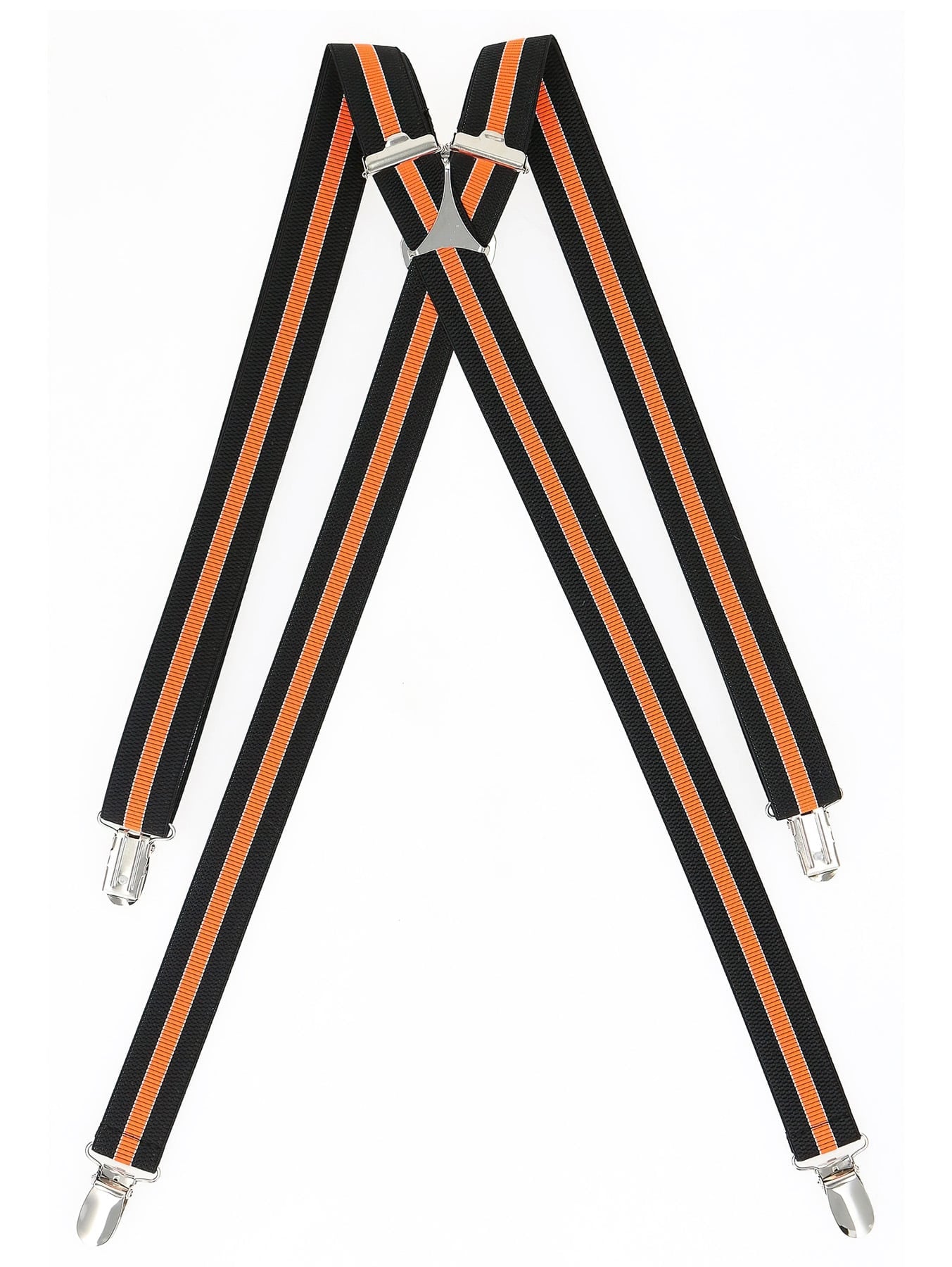 Ranger Šle pánské RANGER Dt25.025, délka 130cm, šíře 2,5cm, tvar X, černé - oranžový pruh