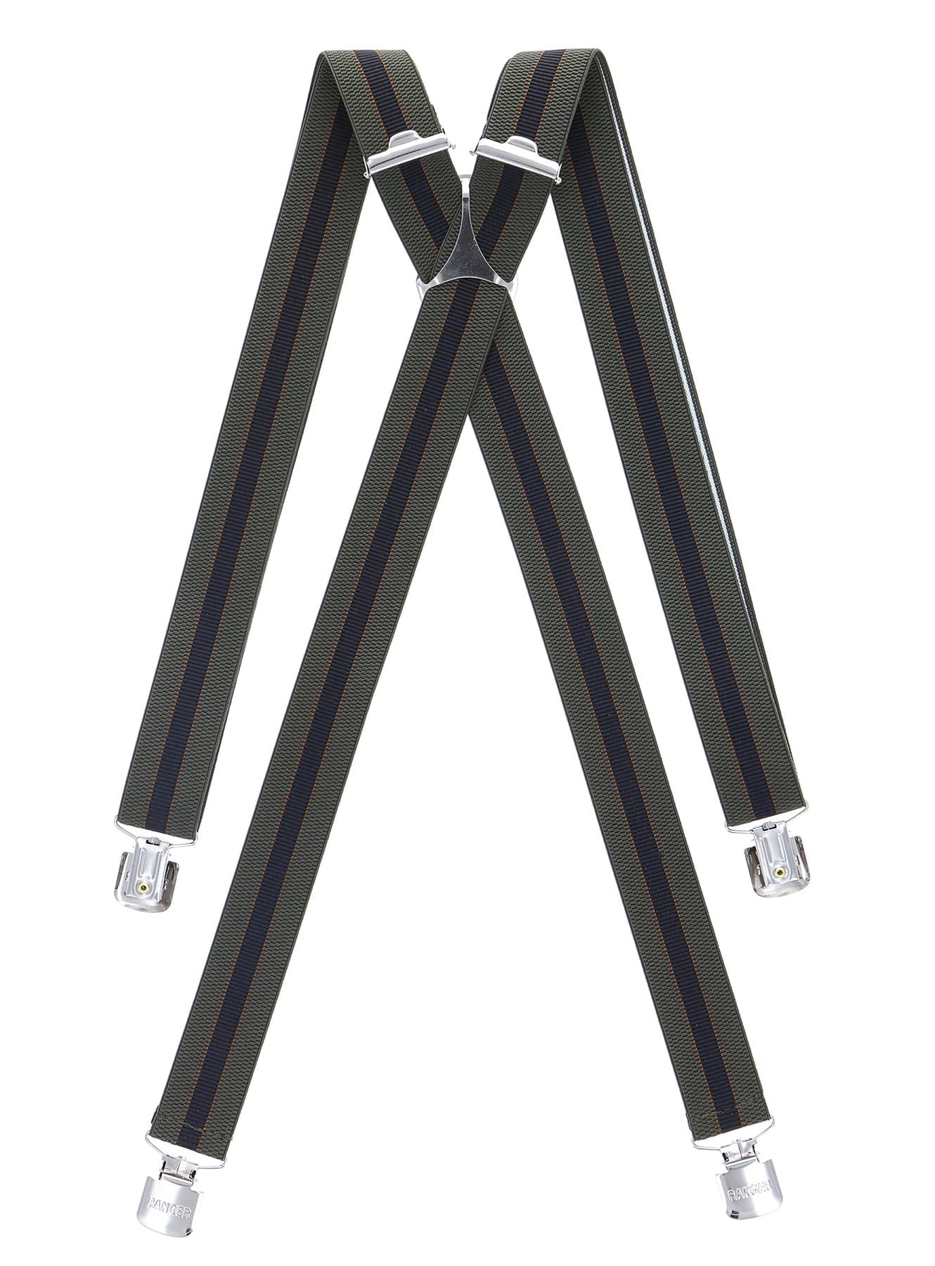 Ranger Šle pánské RANGER Dt30.012, délka 130cm, šíře 3cm, tvar X, khaki černý pruh