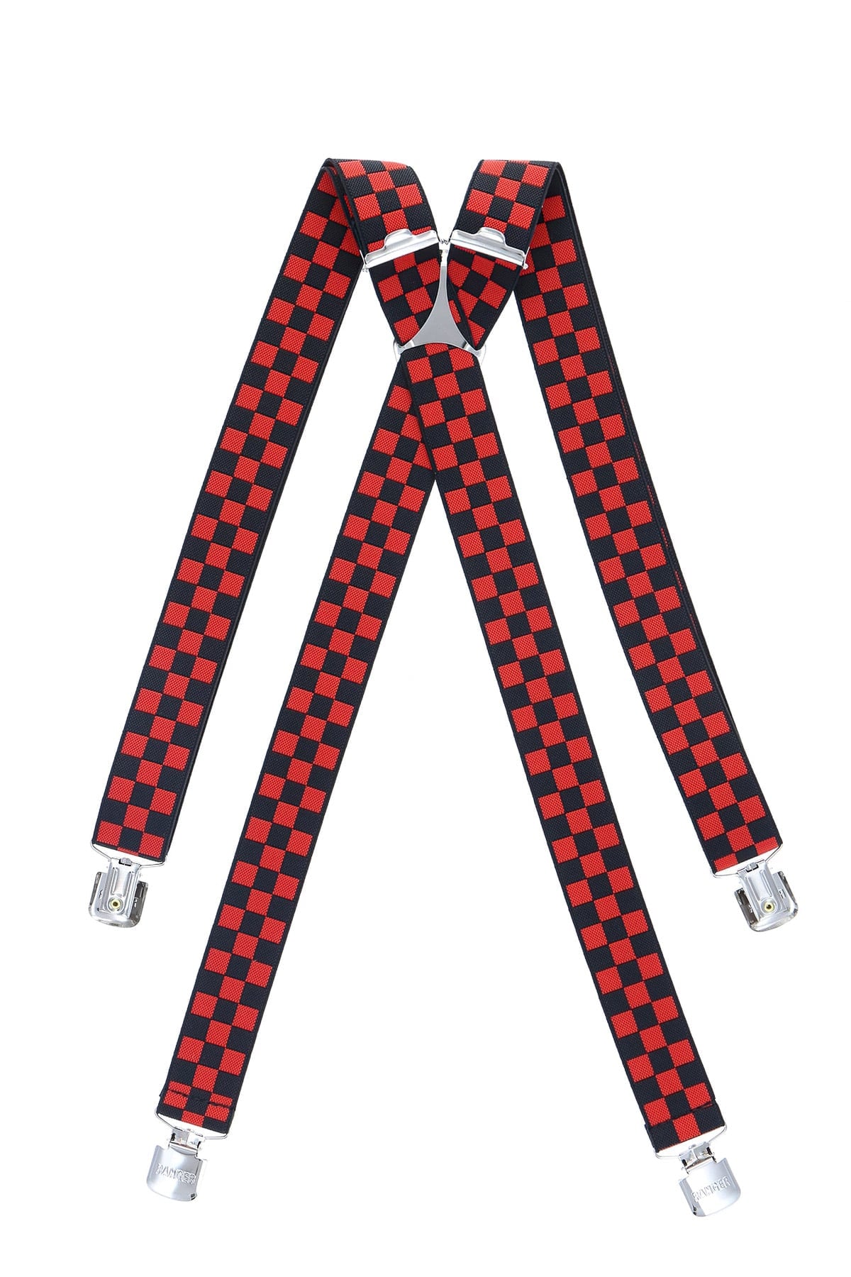 Ranger Šle pánské RANGER Dt30.037, délka 130cm, šíře 3cm, tvar X, červenočerné káro, šachovnice