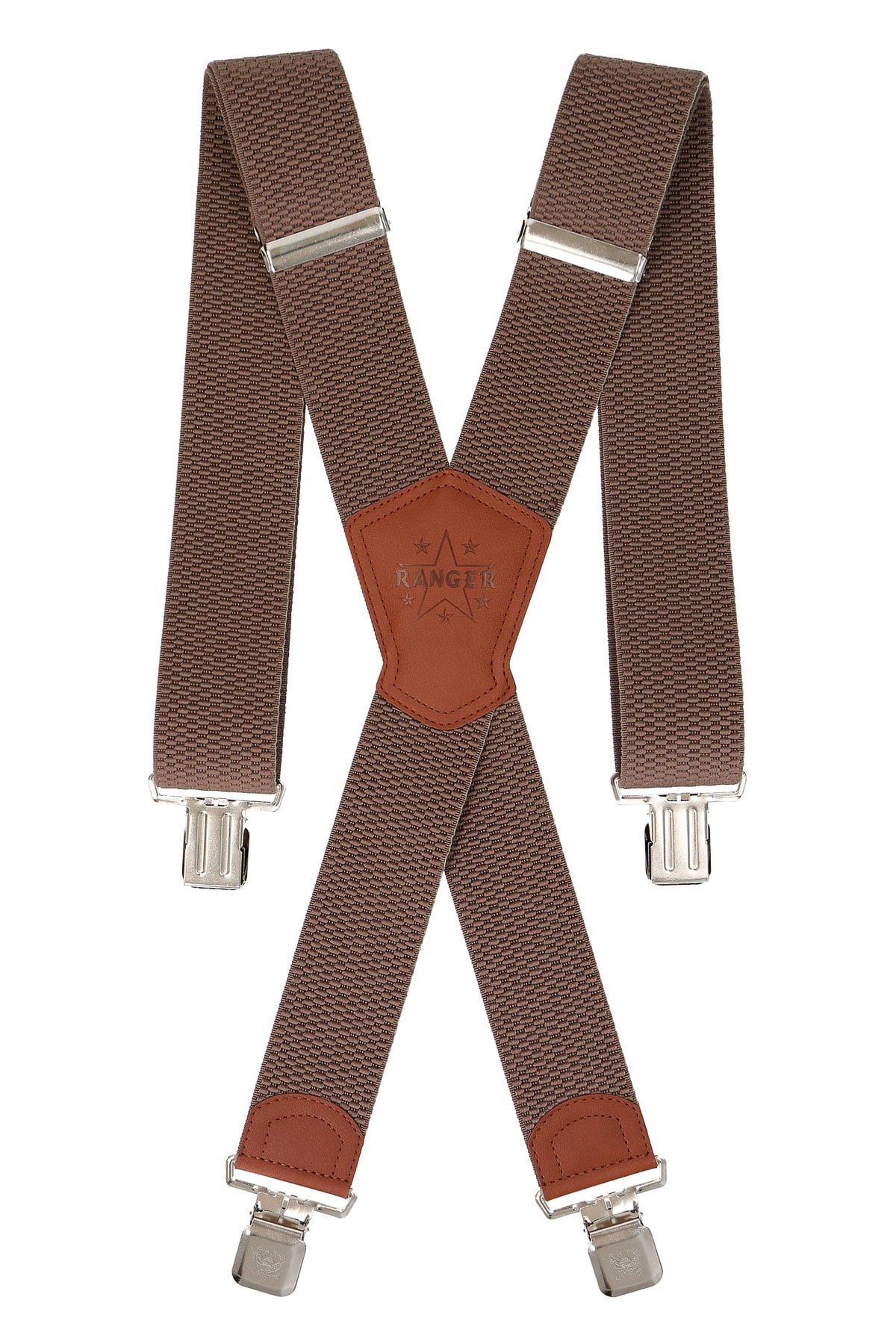 Ranger Šle pánské RANGER Dxz50.034, délka 130cm, šíře 5cm, tvar X, hnědé