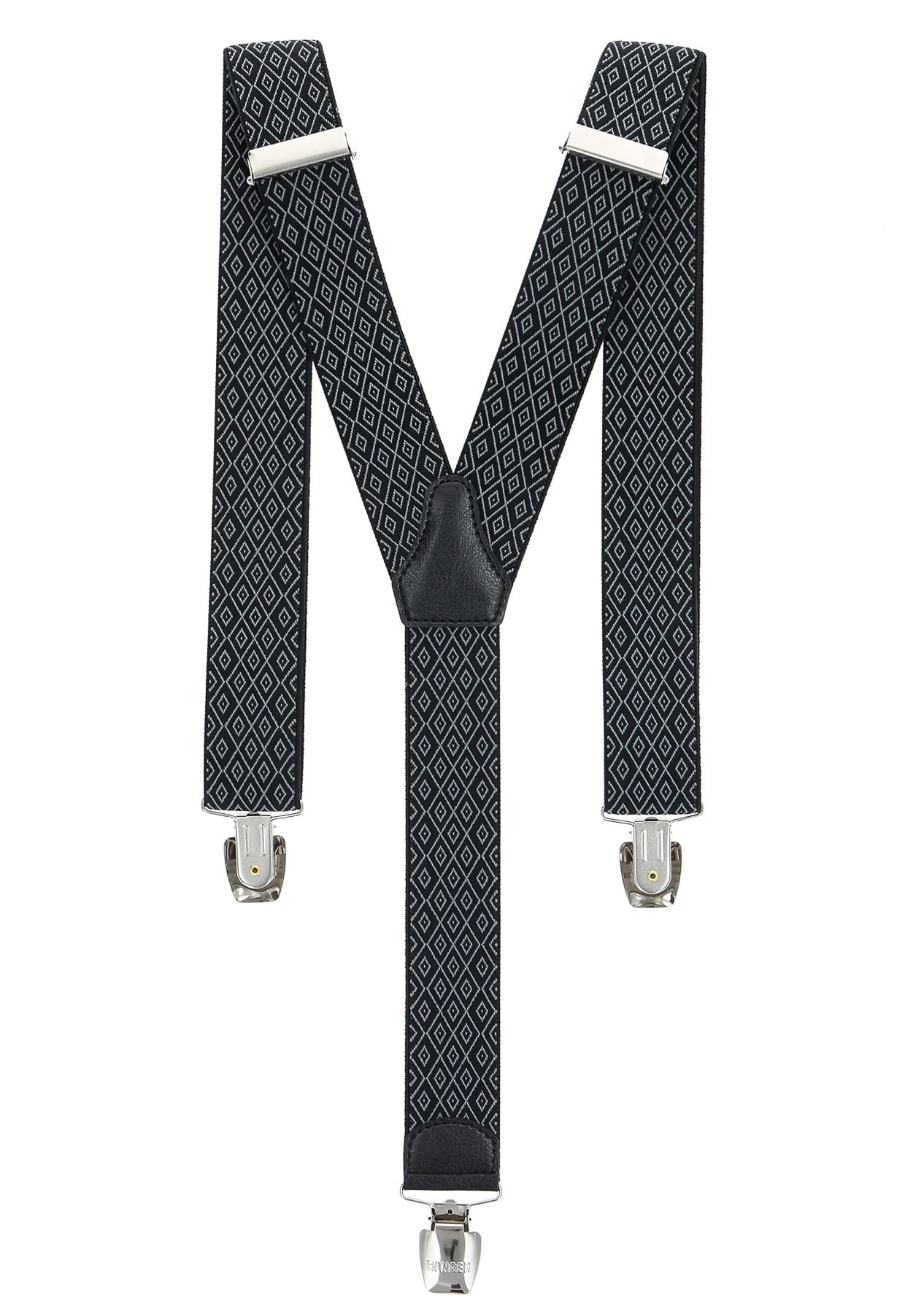 Ranger Šle pánské RANGER Dyz35.044, délka 130cm, šíře 3,5cm, tvar Y, černošedé káro