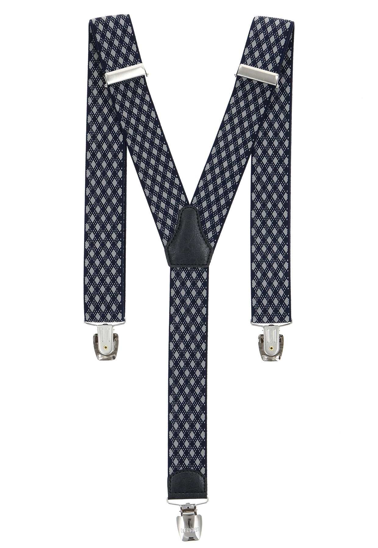 Ranger Šle pánské RANGER Dyz35.046, délka 130cm, šíře 3,5cm, tvar Y, modrobílé káro