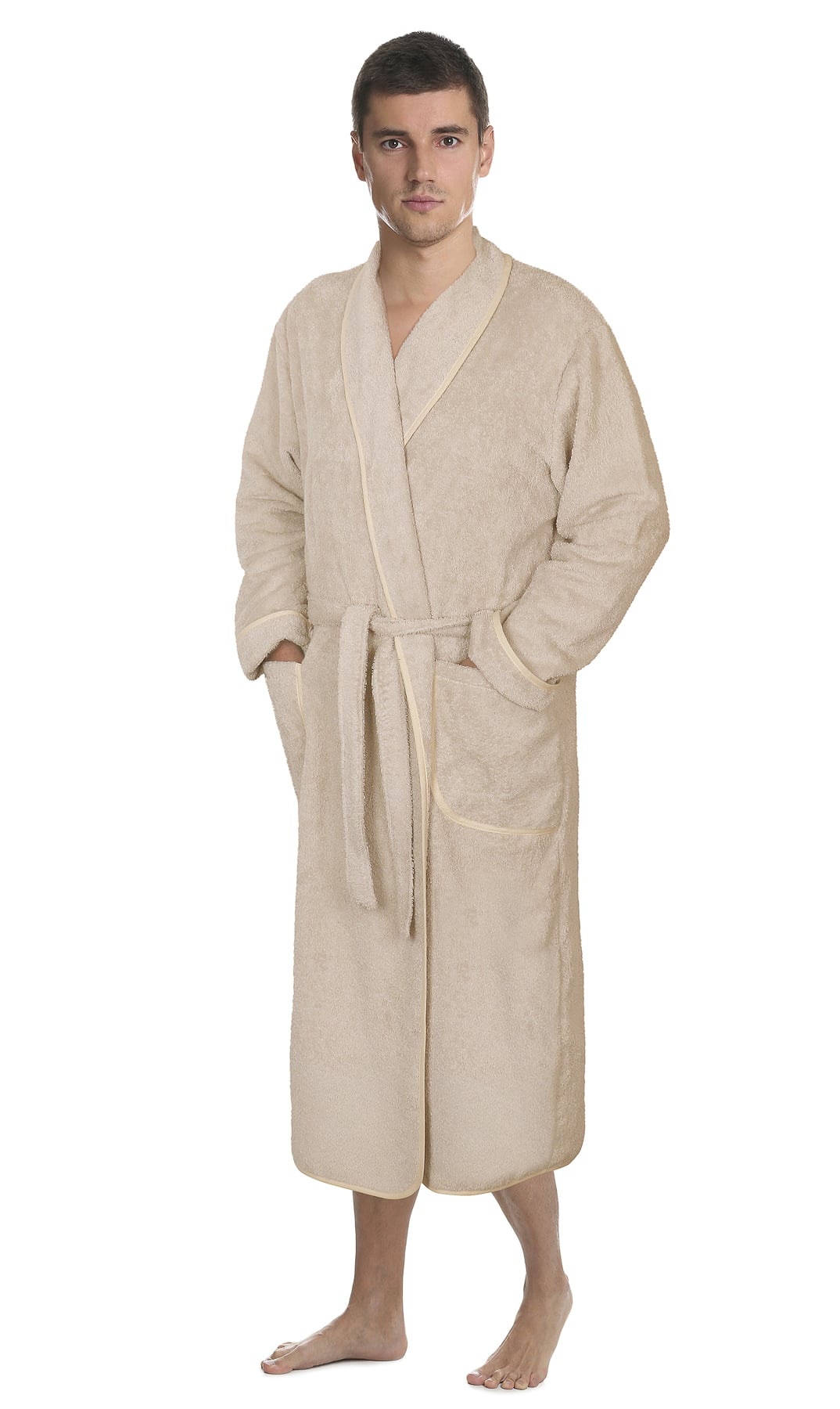 Bellatex Župan FROTÉ 4825/013 kávový, bavlněné froté, pánský, velikost XL