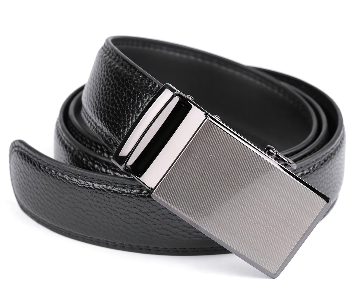 TextilCentrum.cz Pánský opasek, kožený vzhled 810910, černý, šířka 3,5cm, délka 125cm