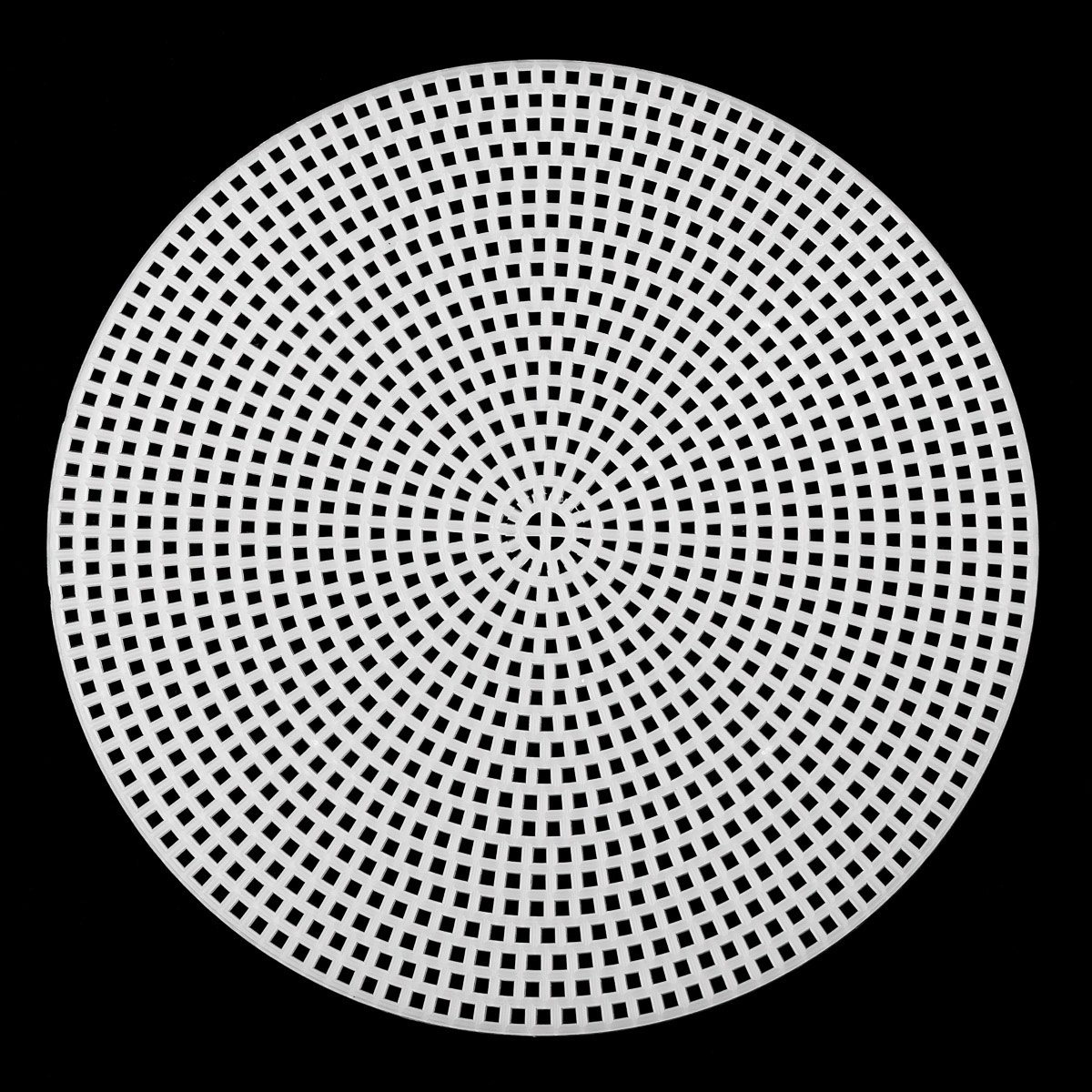Stoklasa Plastová kanava, vyšívací mřížka na vyšívání a tapiko 740489/5, bílá, kruh 14,8cm