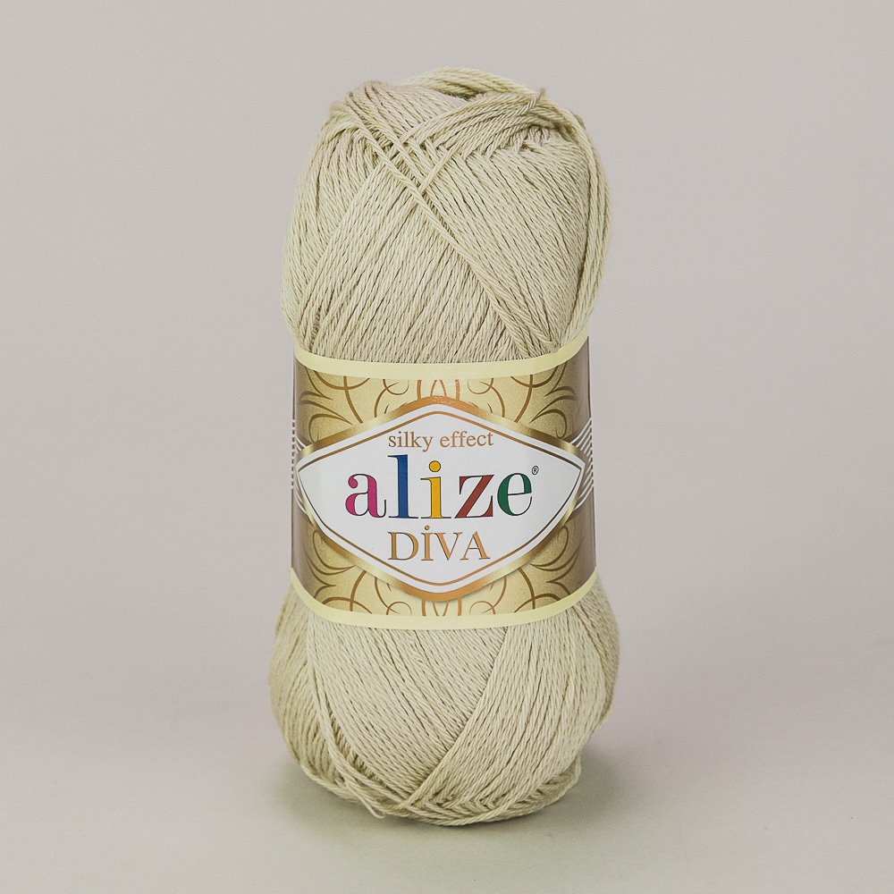 Pletací / háčkovací příze Alize DIVA 383 béžová, jednobarevná, 100g/350m