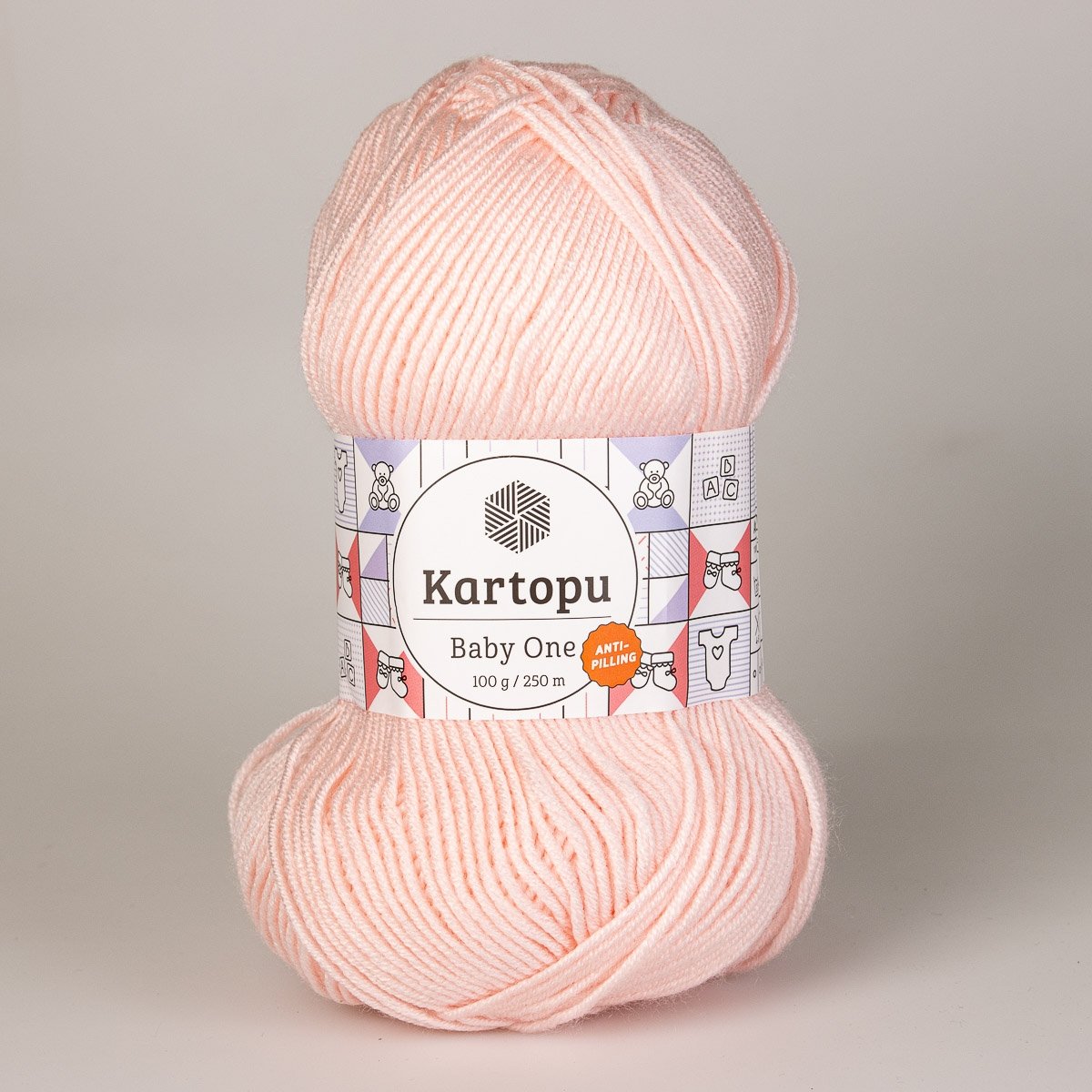 Pletací / háčkovací příze Kartopu BABY ONE K699 růžová, jednobarevná, antipillingová, 100g/250m