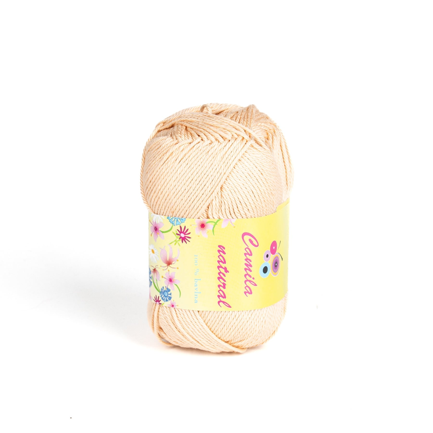 Pletací / háčkovací příze Storex CAMILA NATURAL 205 tělová, jednobarevná, 50g/125m