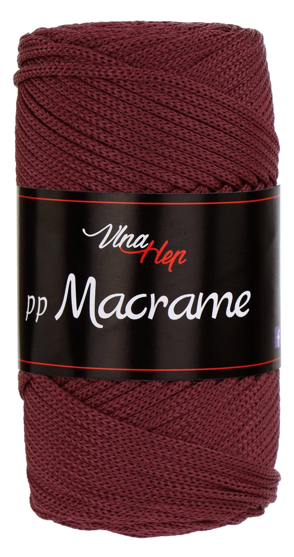 Pletací / háčkovací příze Vlna-Hep PP MACRAME 4031 bordó, jednobarevná, 100g/85m