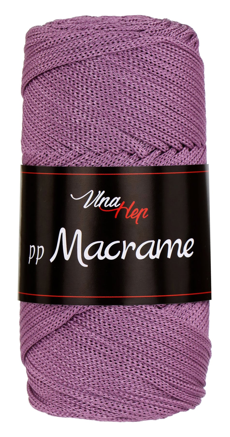 Pletací / háčkovací příze Vlna-Hep PP MACRAME 4058 lila fialová, jednobarevná, 100g/85m