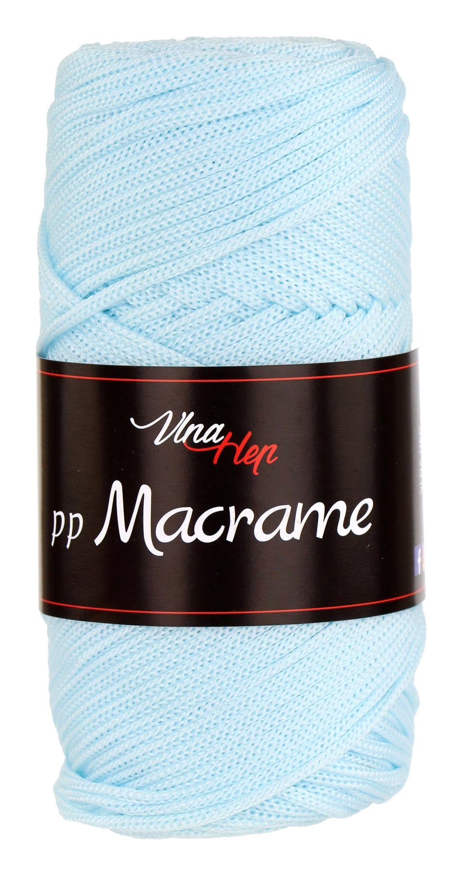Pletací / háčkovací příze Vlna-Hep PP MACRAME 4080 světle modrá, jednobarevná, 100g/85m