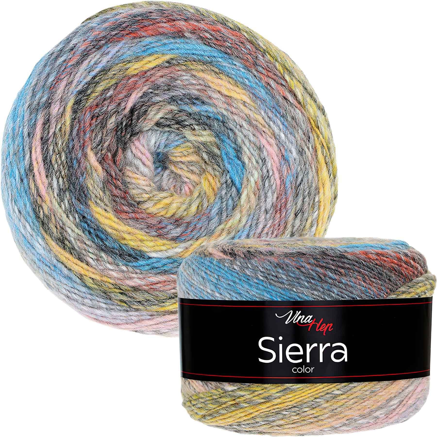 Levně Pletací / háčkovací příze Vlna-Hep SIERRA 7217 vícebarevná, melírovaná, efektní 150g/450m