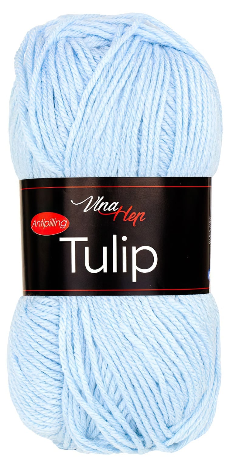 Pletací / háčkovací příze Vlna-Hep TULIP 41192 světle modrá, jednobarevná, antipillingová, 100g/170m