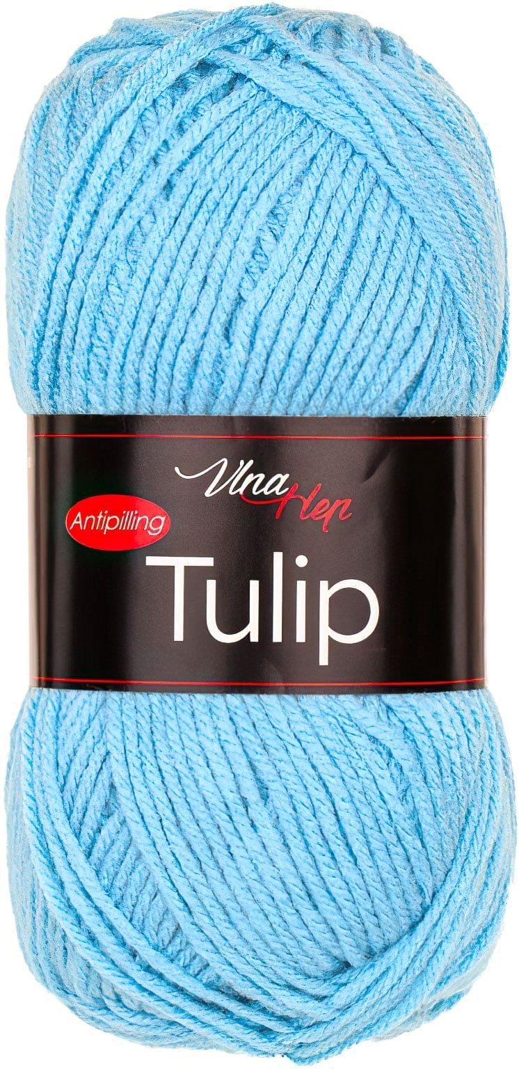 Pletací / háčkovací příze Vlna-Hep TULIP 41241 tyrkysově modrá, jednobarevná, antipillingová, 100g/170m