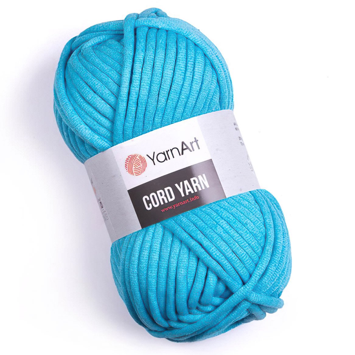 Pletací / háčkovací příze YarnArt CORD YARN 763 tyrkysová, jednobarevná 250g/73m