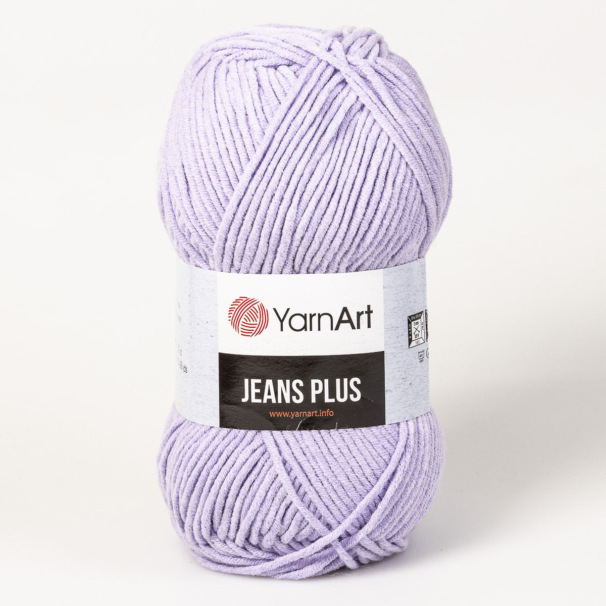 YarnArt pletací / háčkovací příze YarnArt JEANS PLUS 89 světle fialová, jednobarevná, 100g/160m
