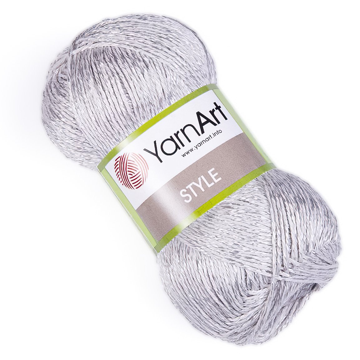 Pletací / háčkovací příze YarnArt STYLE 666 světle šedá, jednobarevná, viskózová, 50g/185m