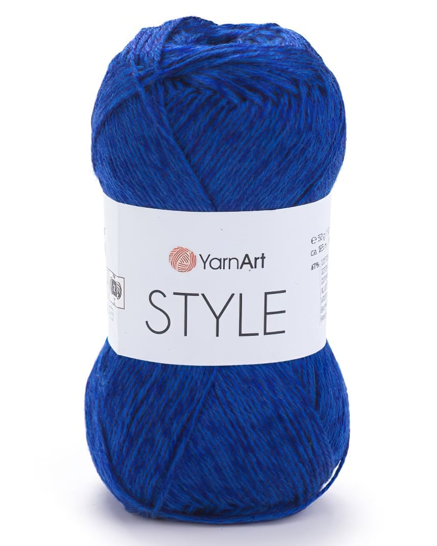 Pletací / háčkovací příze YarnArt STYLE 678 královsky modrá, jednobarevná, viskózová, 50g/185m