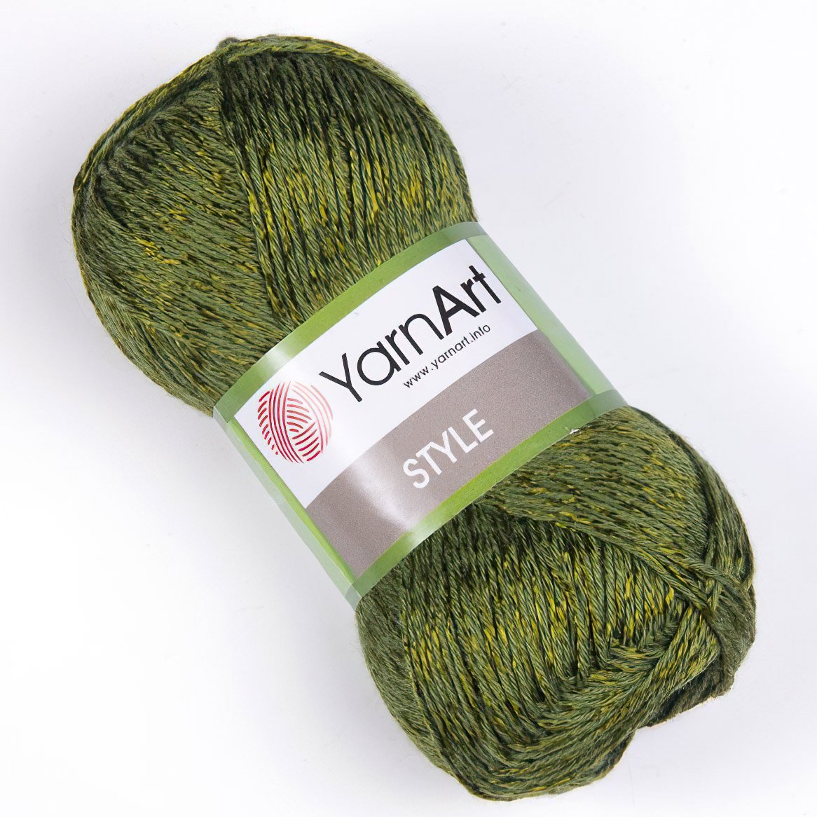 Pletací / háčkovací příze YarnArt STYLE 679 khaki, jednobarevná, viskózová, 50g/185m
