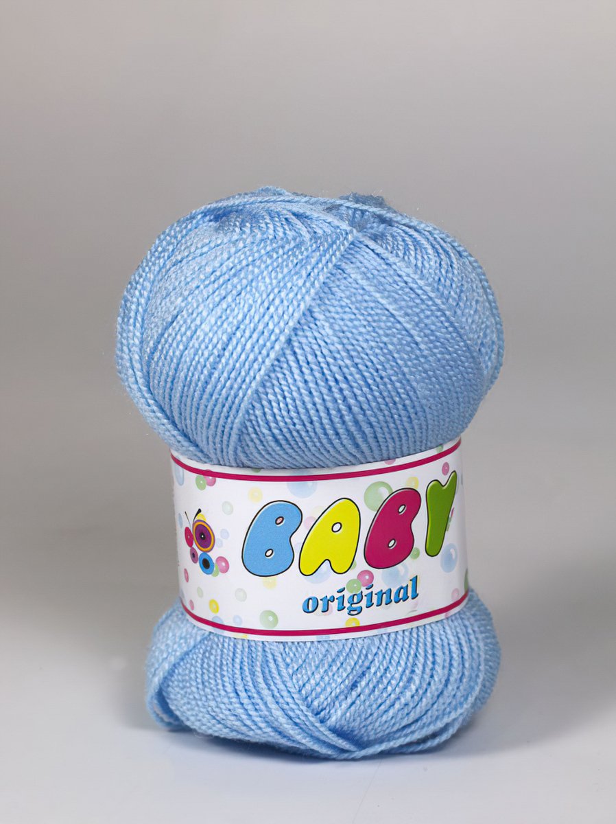 Pletací příze Storex BABY ORIGINAL 0040 modrá, klasická, 50g/220m