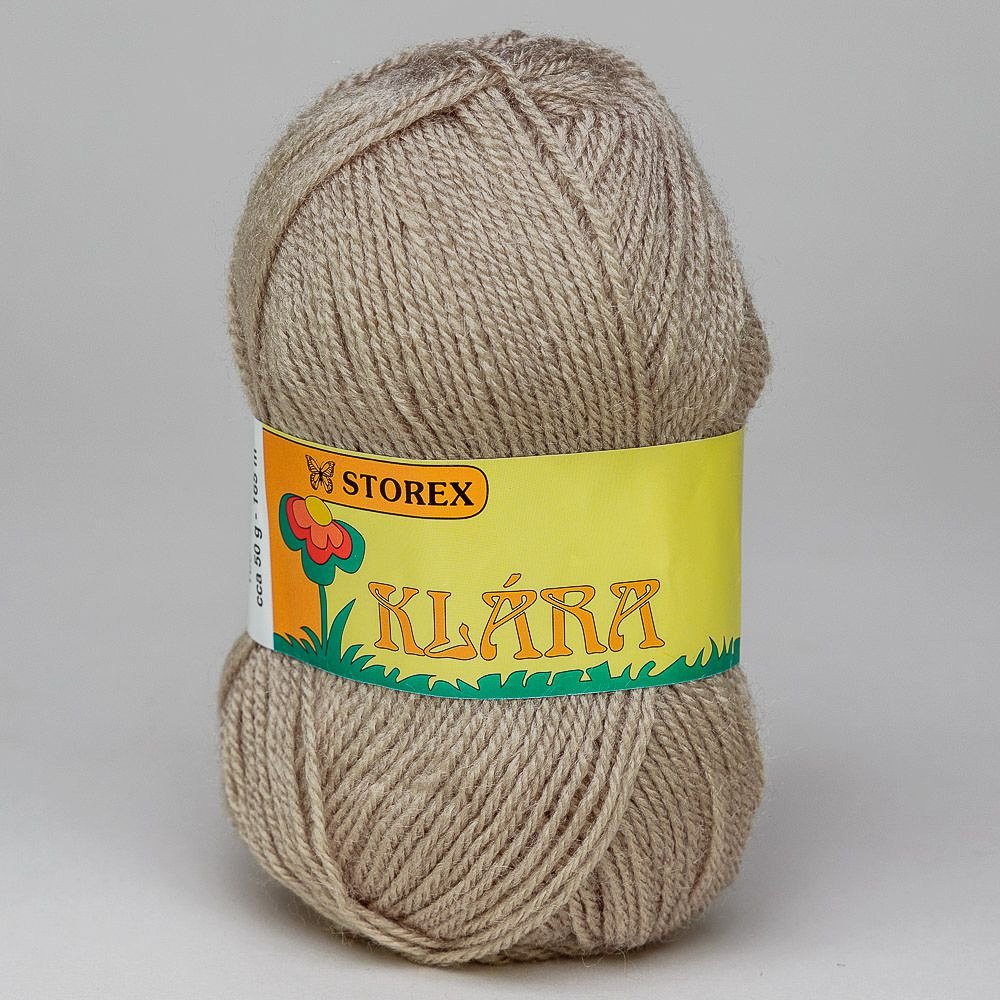 Pletací příze Storex KLÁRA 1199 béžová, klasická, 50g/165m
