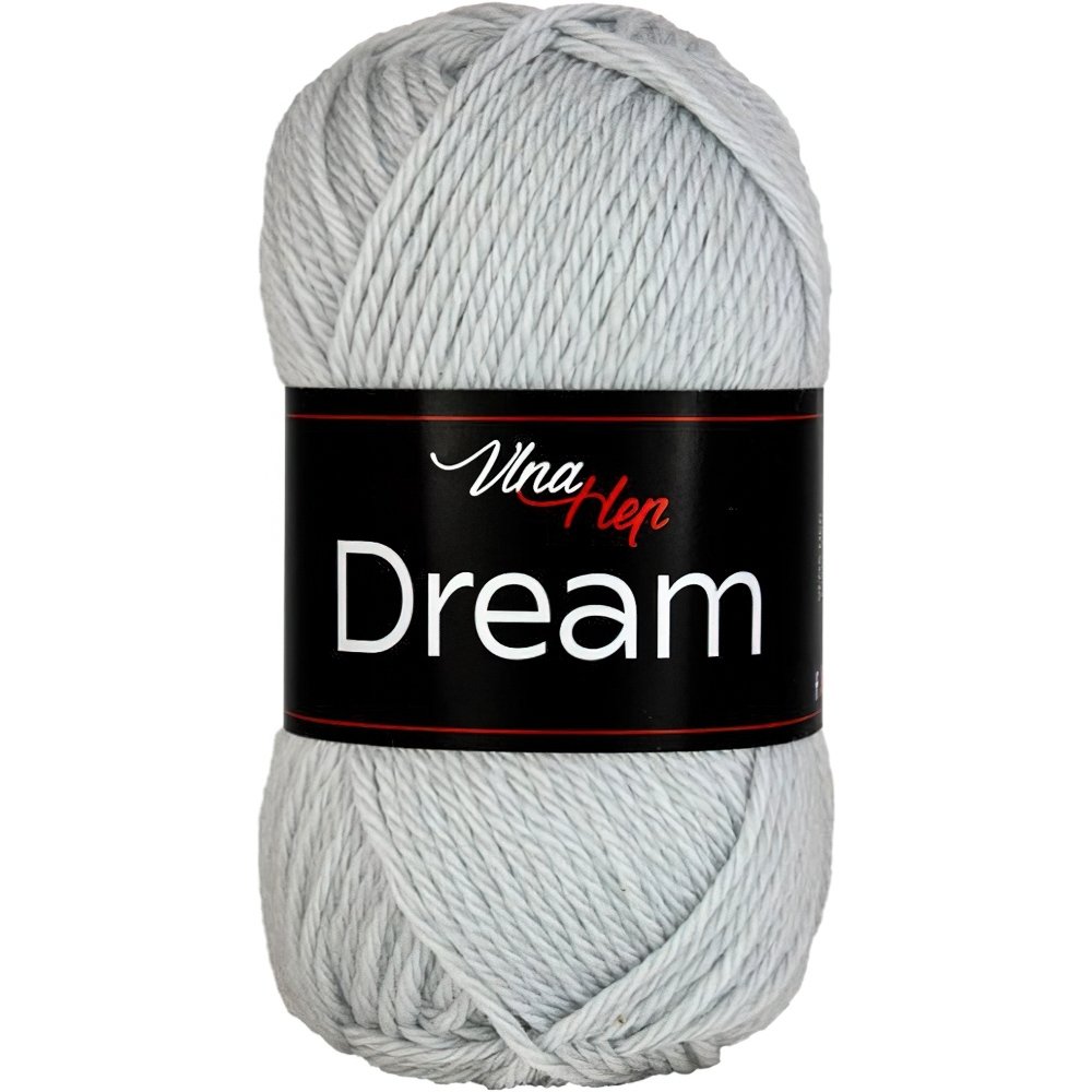 Vlna Hep pletací příze DREAM 6404 světle šedá, 100% merino vlna, jednobarevná, 50g/125m
