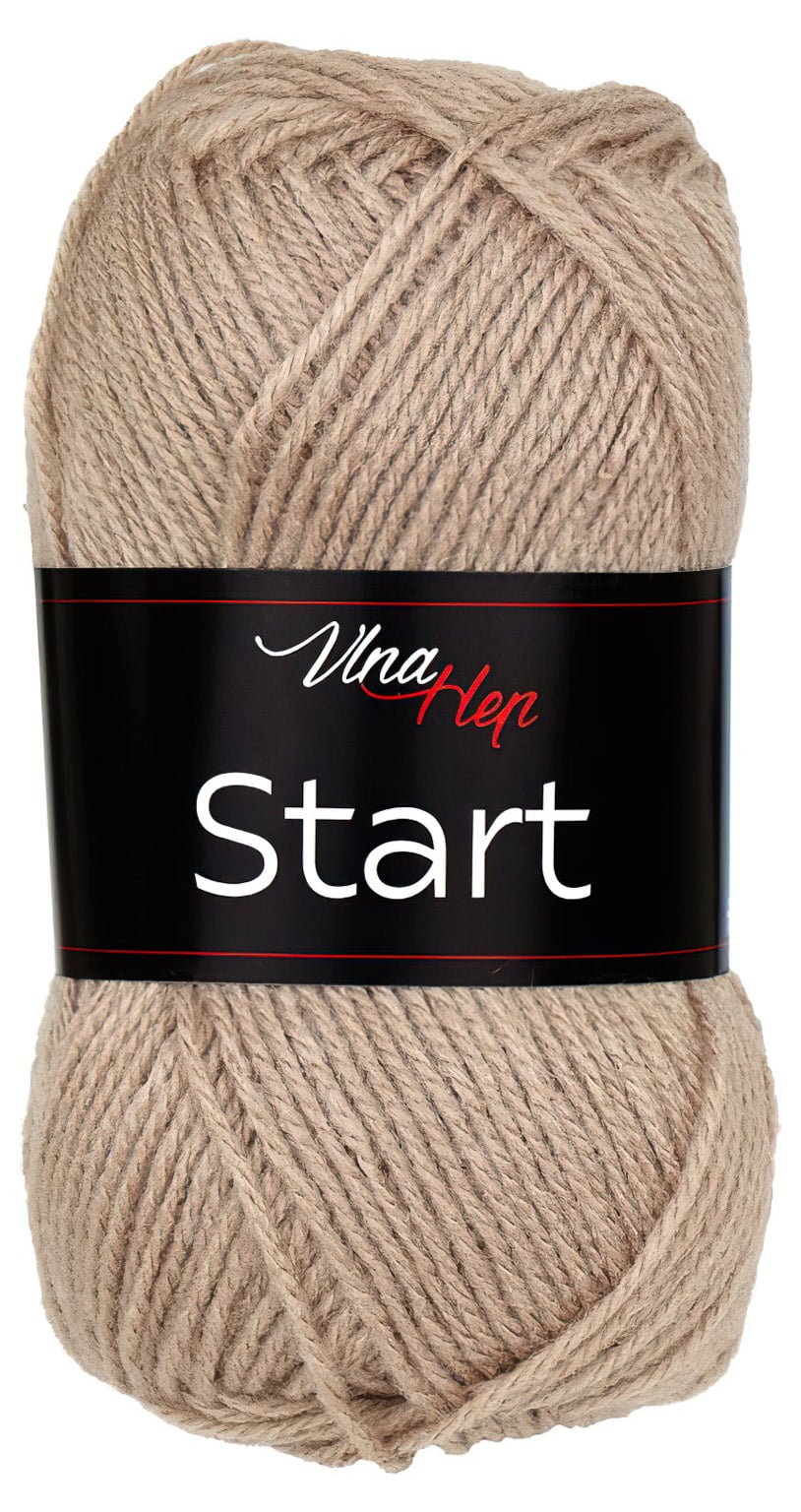Pletací příze Vlna-Hep START 41012 latté, klasická, 50g/150m