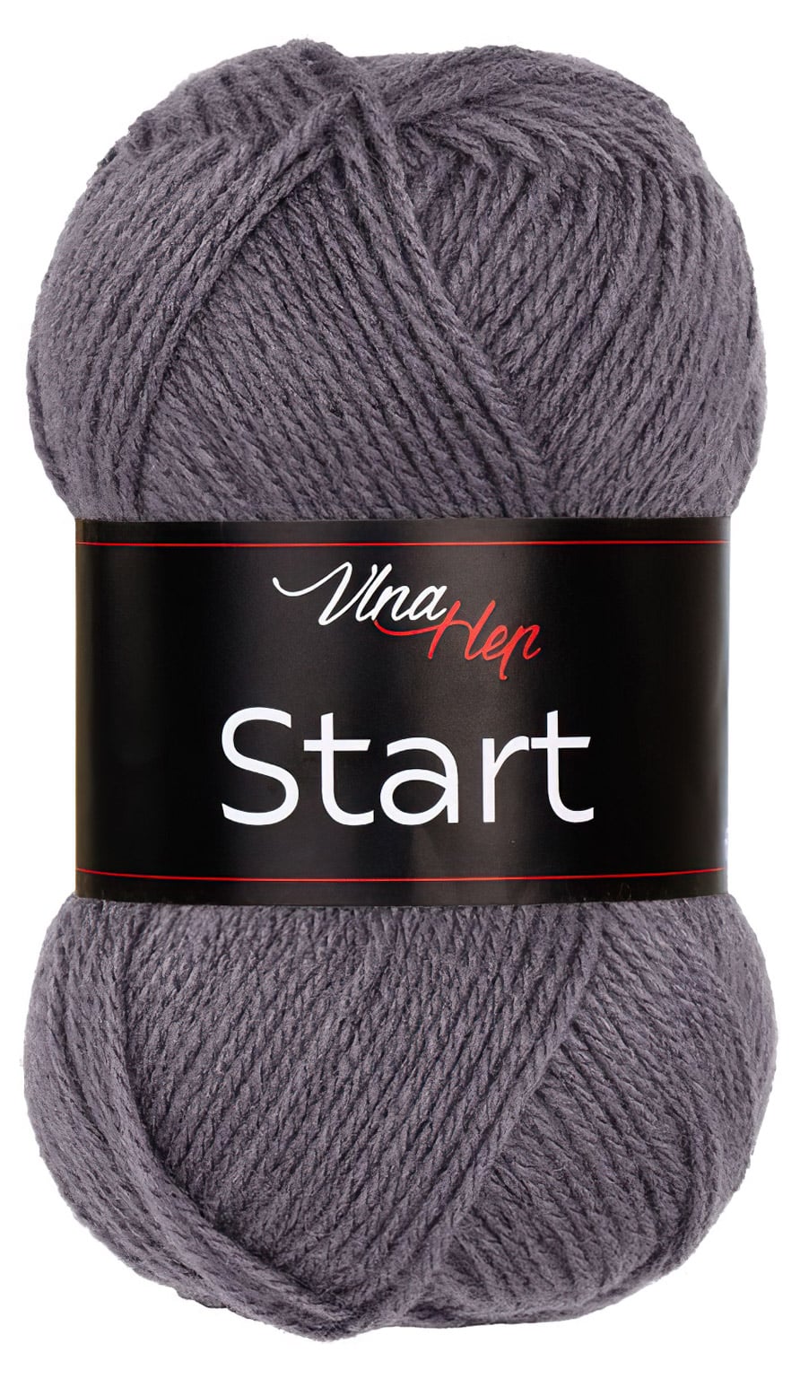 Pletací příze Vlna-Hep START 41030 tmavě šedá, klasická, 50g/150m